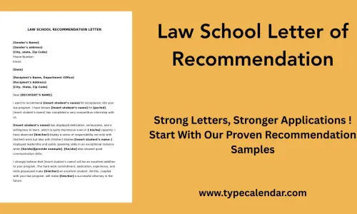 45 Free Printable Law School Letter of Recommendation Templates