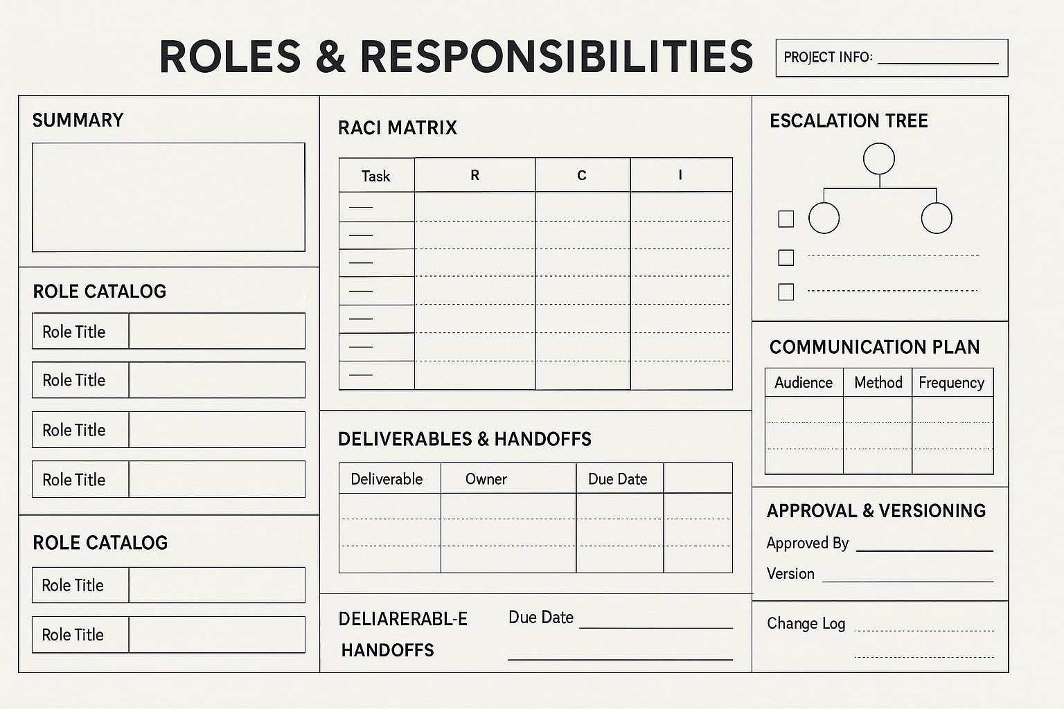 Pdf Download Roles And Responsibilities Template Pdf Download Roles And Responsibilities Template