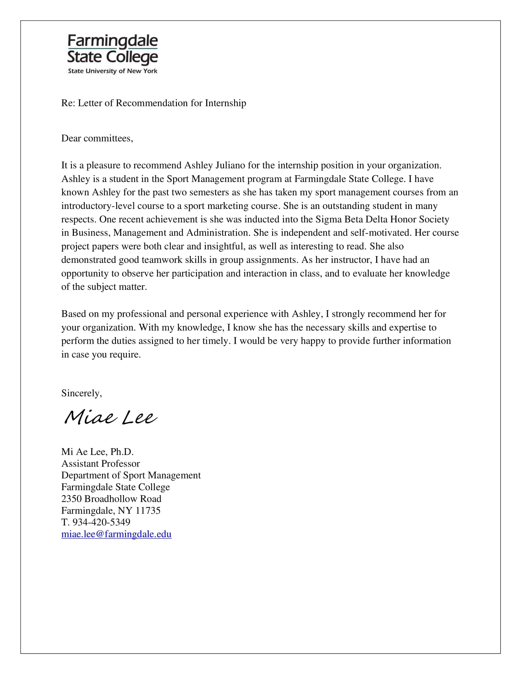 Pdf Recommendation Letters For Internship Pdf Recommendation Letters For Internship