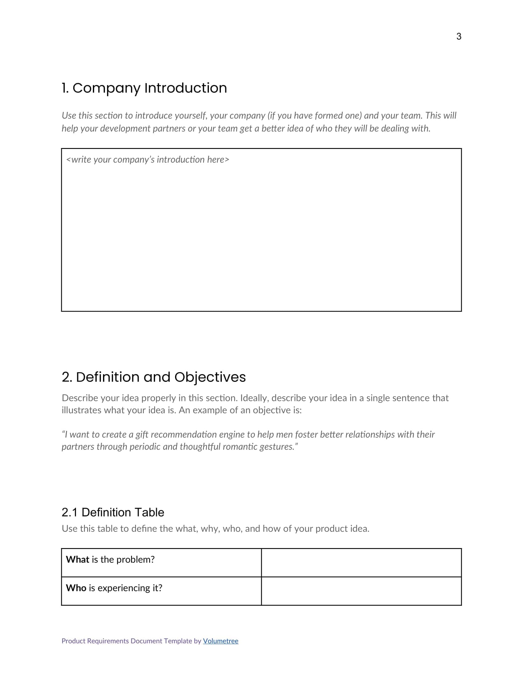 Product Requirements Document Template Word Product Requirements Document Template Word