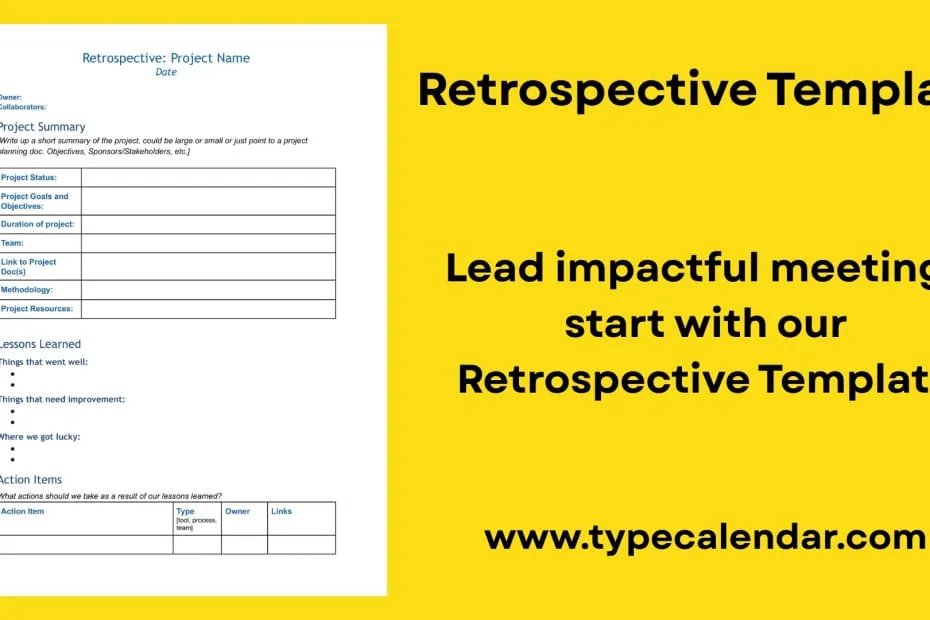 Retrospective Template
