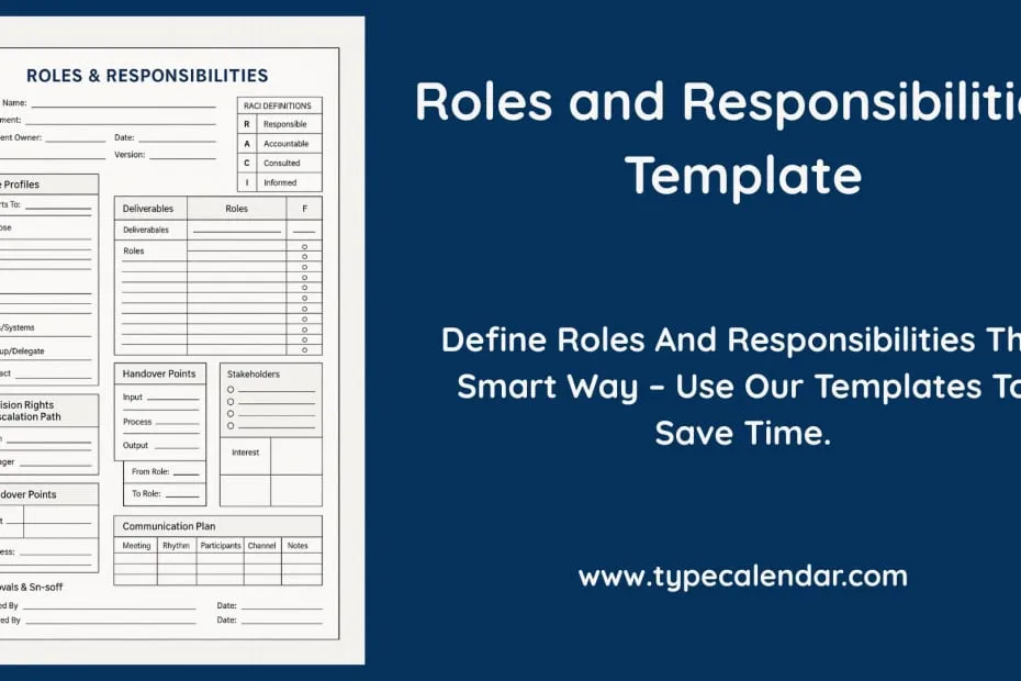Roles and Responsibilities