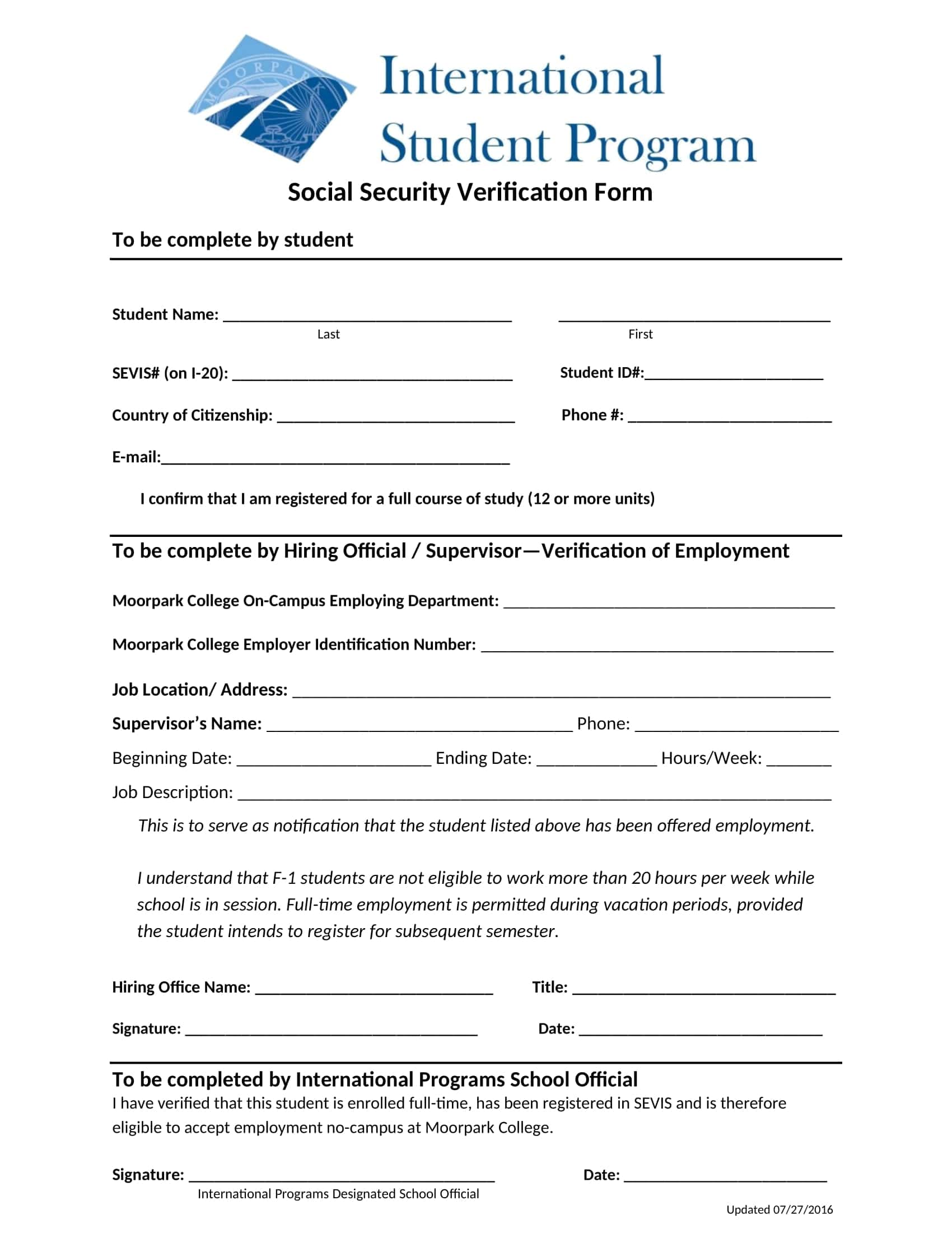 Social Security Number Verification Letter Blank Download Social Security Number Verification Letter Blank Download