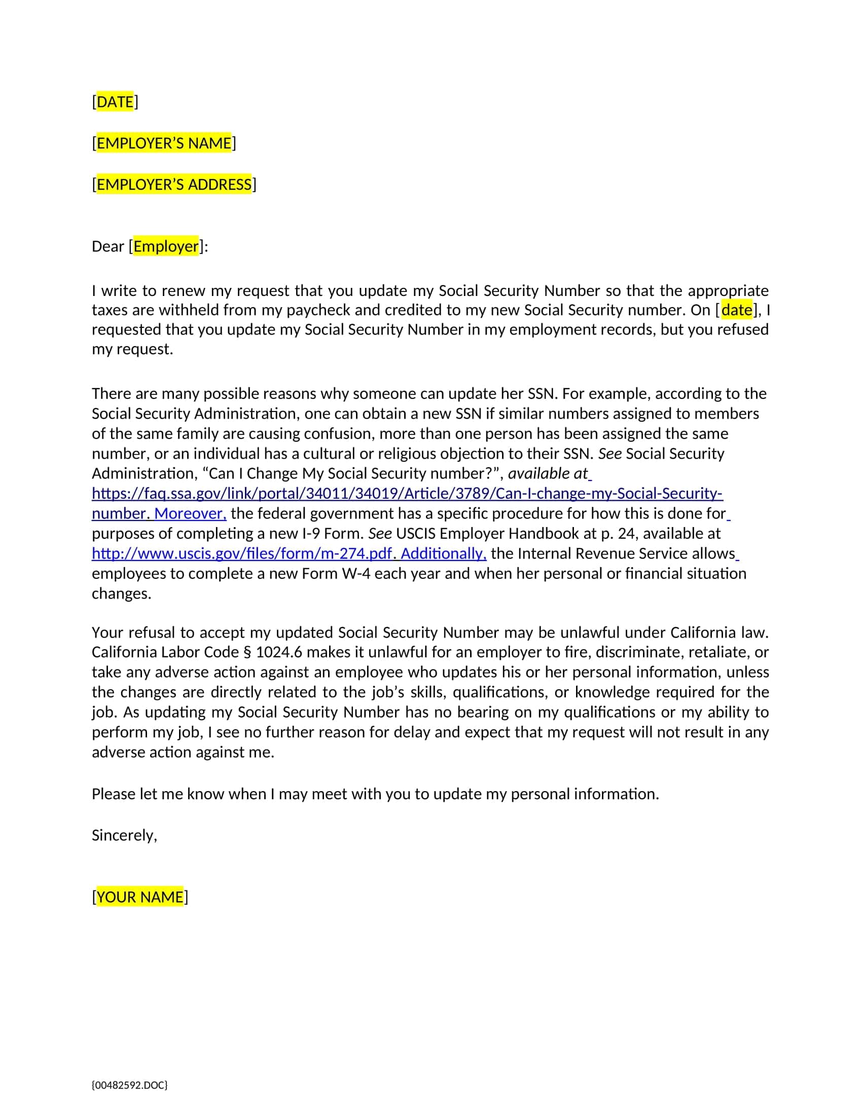 Social Security Number Verification Letter Free Excel Social Security Number Verification Letter Free Excel