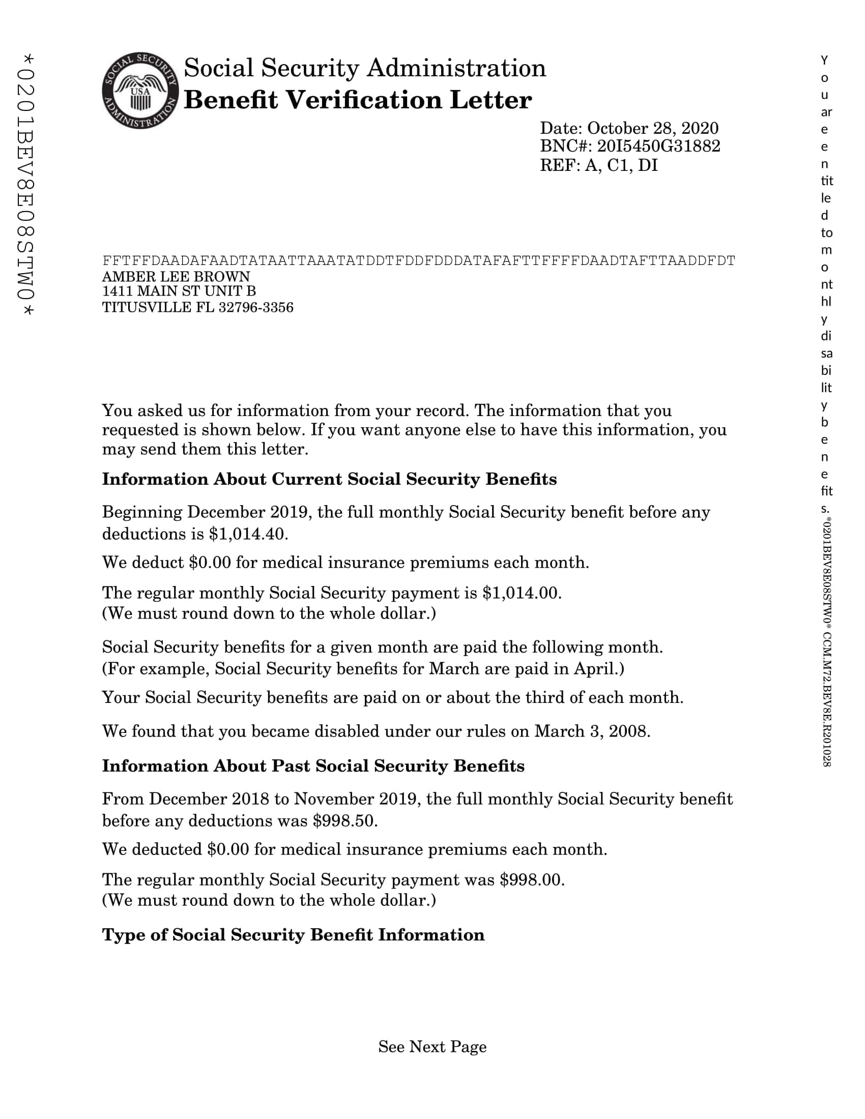 Social Security Number Verification Letter Pdf Social Security Number Verification Letter Pdf