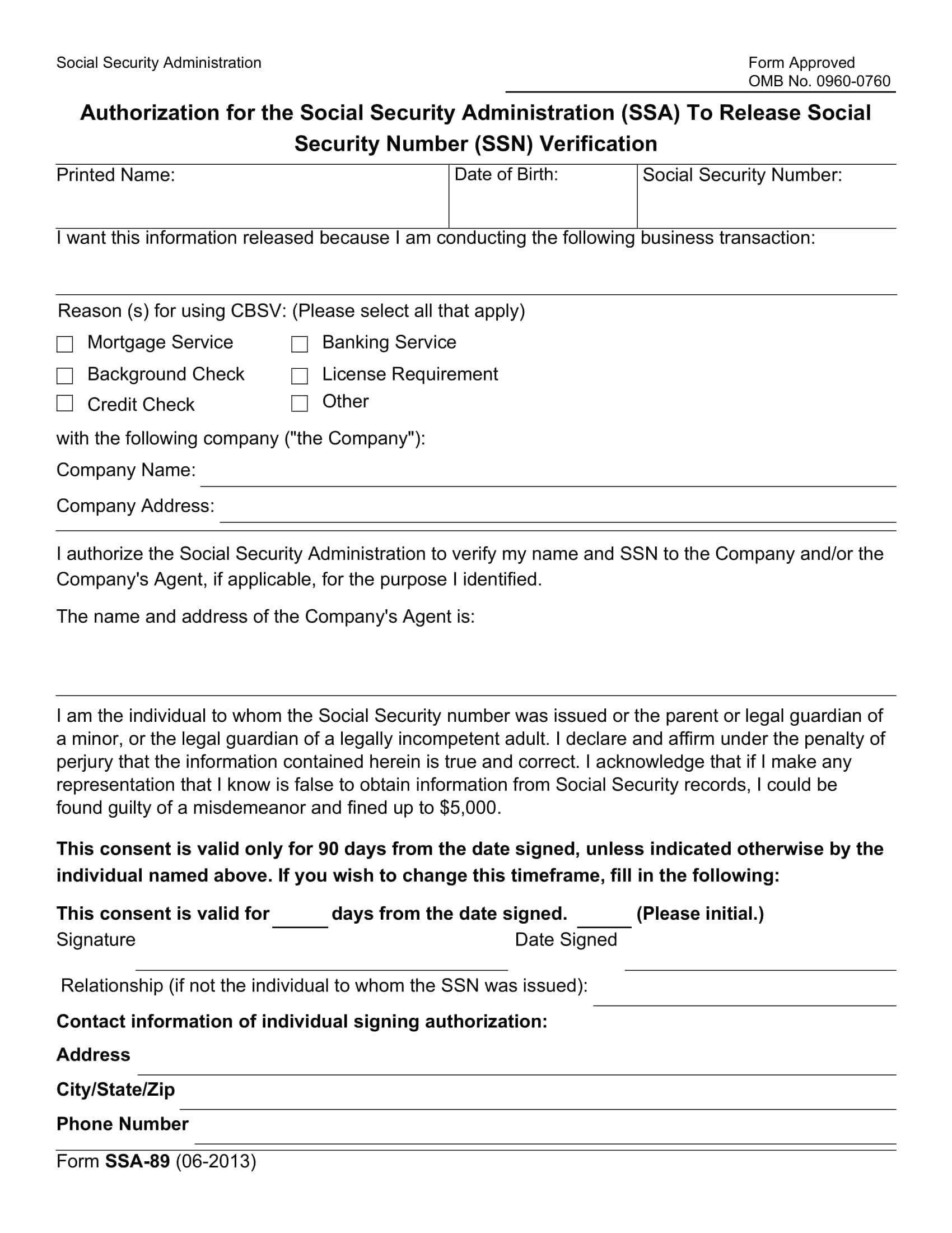 Social Security Number Verification Letter Word Download Social Security Number Verification Letter Word Download