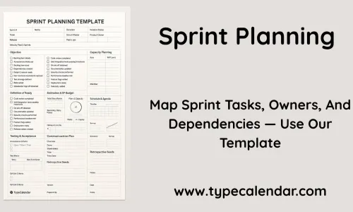 38 Free Printable Sprint Planning Templates