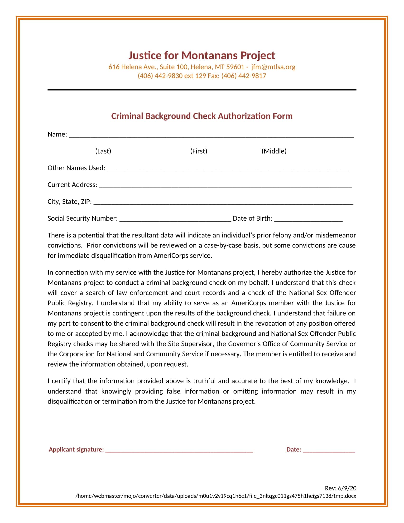 Background Check Authorization Form Blank Download Background Check Authorization Form Blank Download