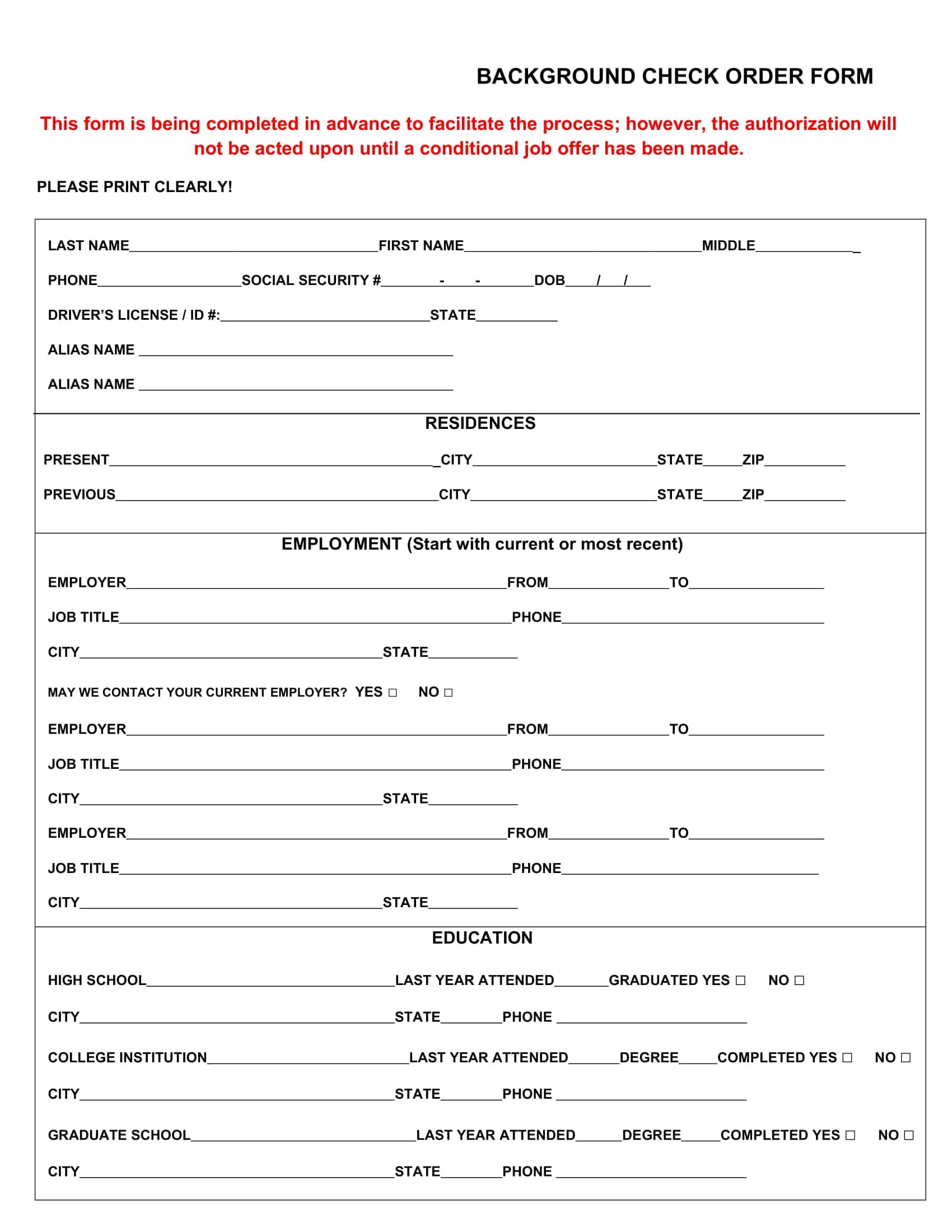 Background Check Authorization Form Download Pdf Background Check Authorization Form Download Pdf