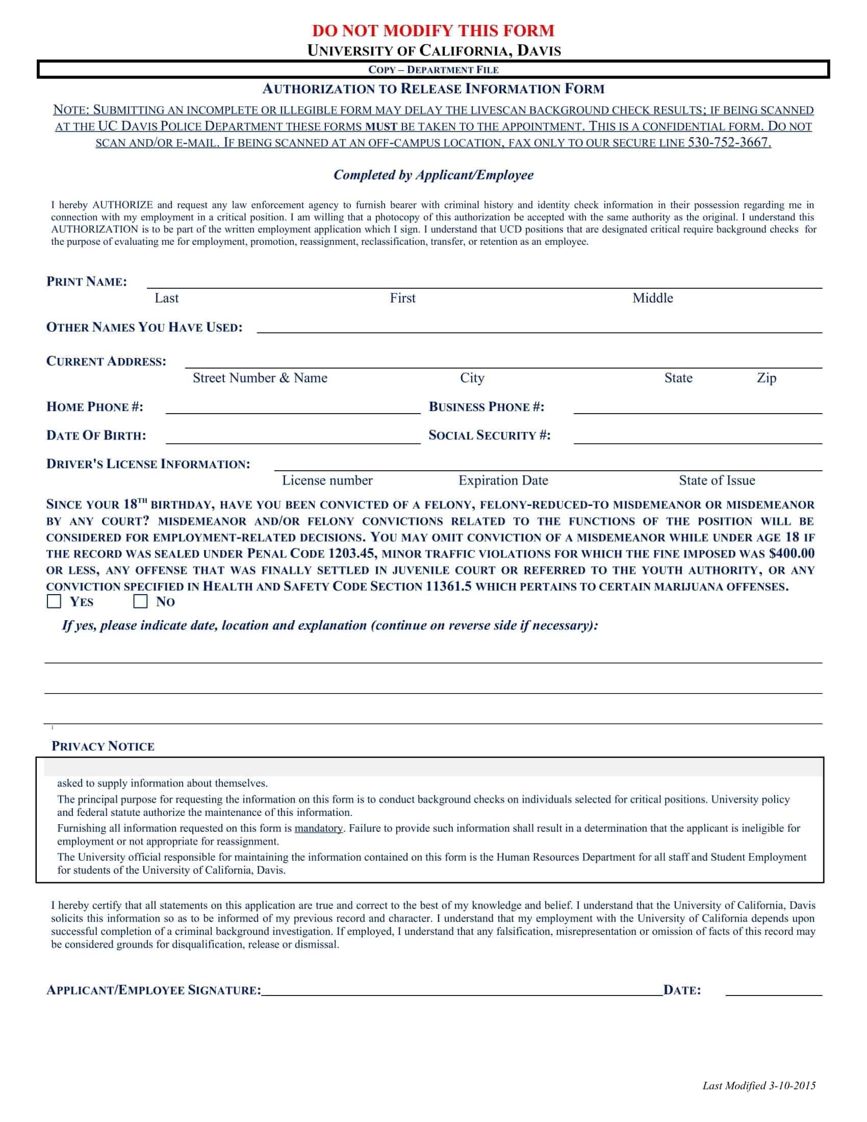 Background Check Authorization Form Editable Word Background Check Authorization Form Editable Word