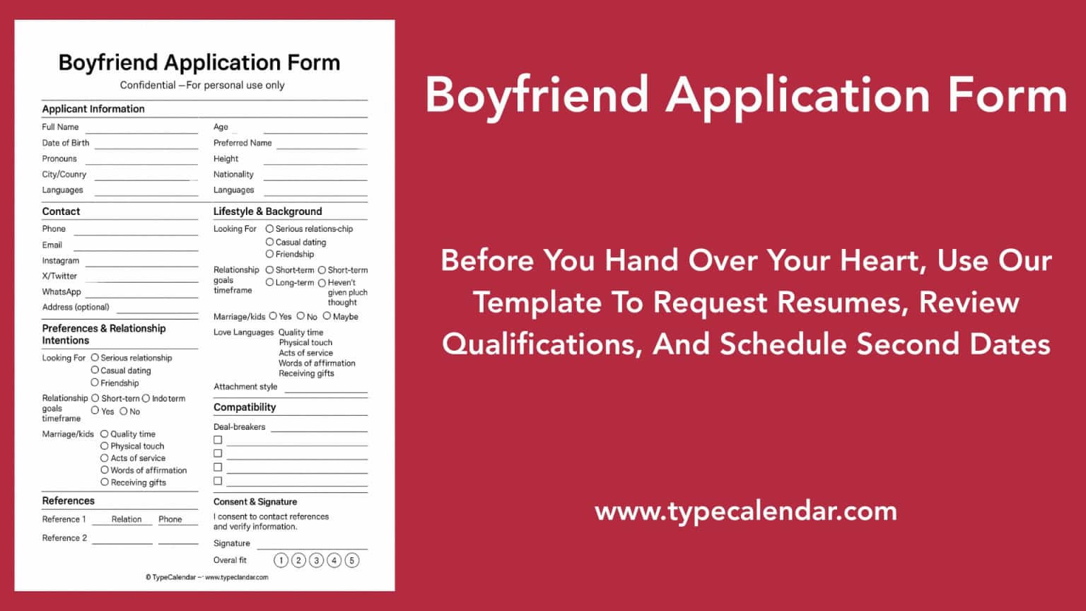 41-free-printable-boyfriend-application-form-templates