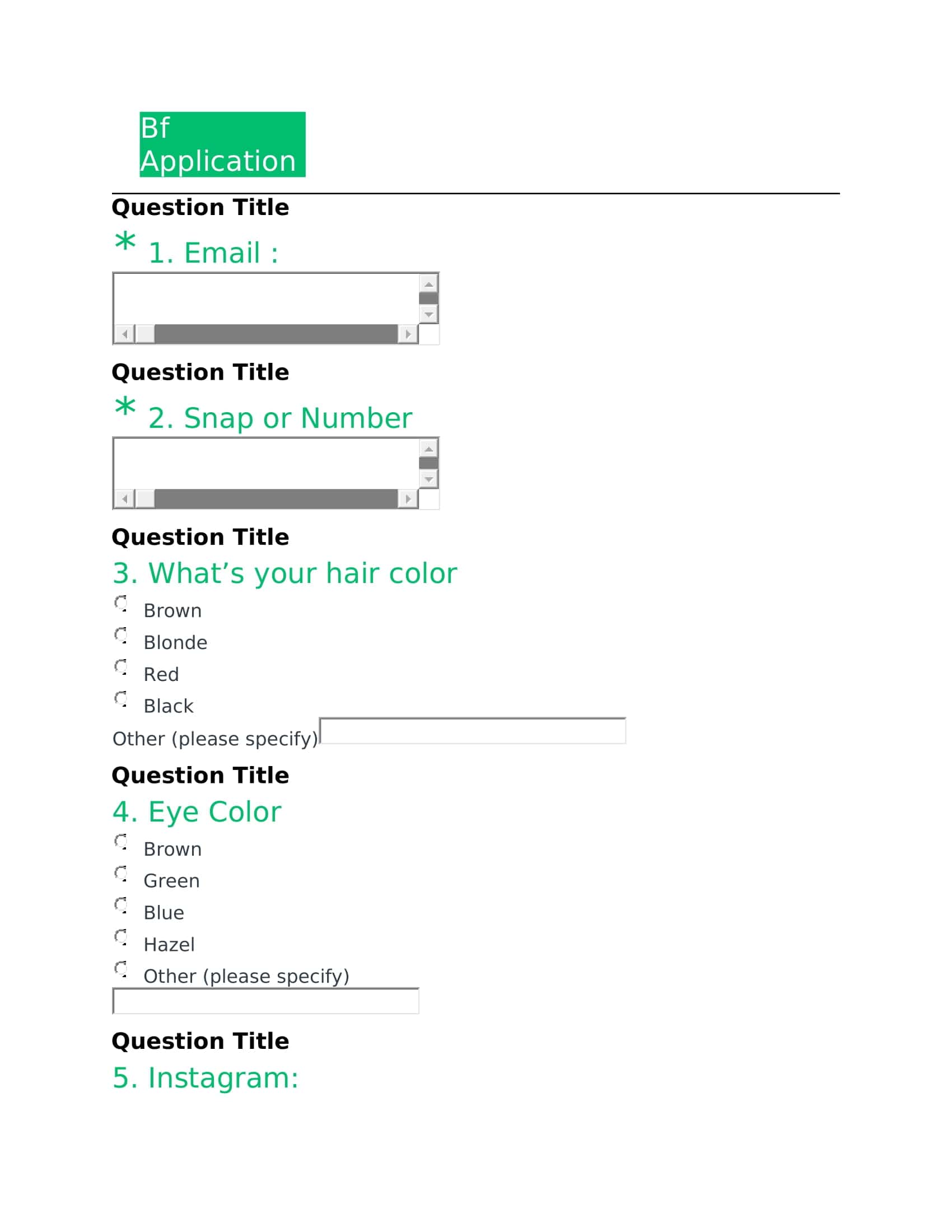 Boyfriend Application Form Download Boyfriend Application Form Download