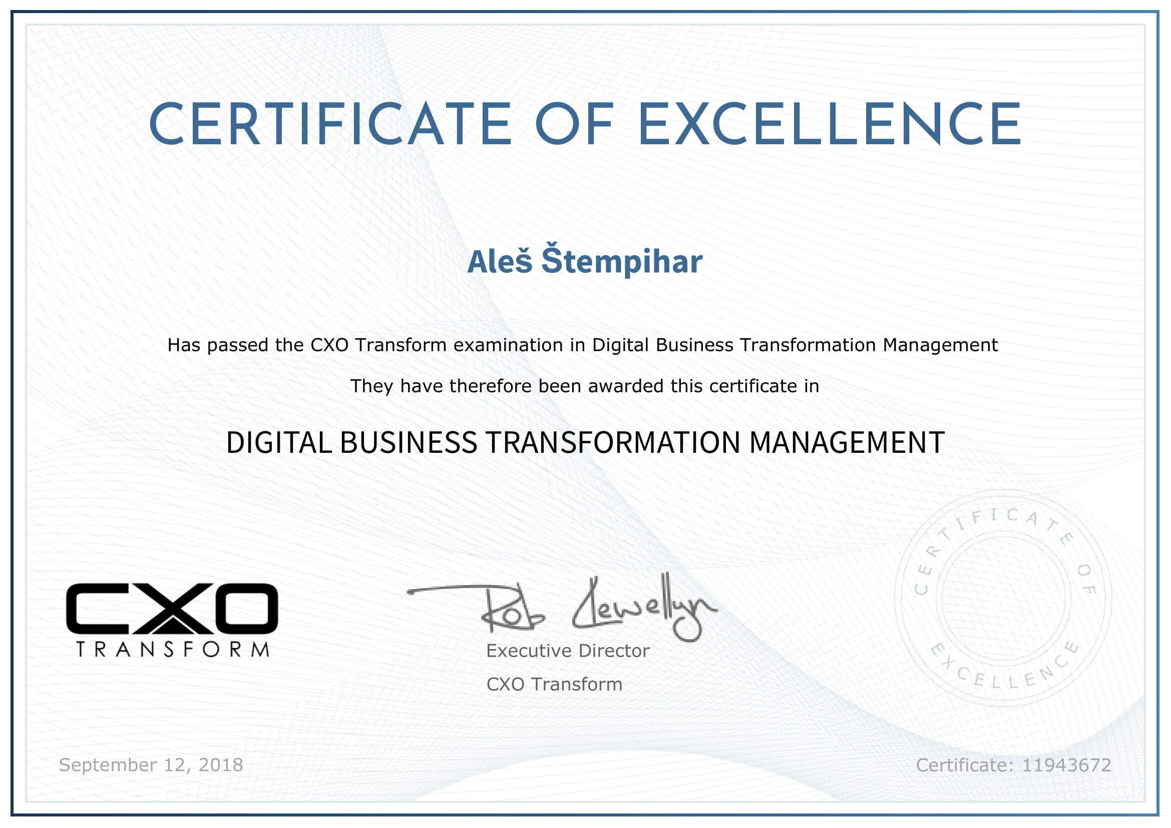 Certificate Of Excellence Free Certificate Of Excellence Free