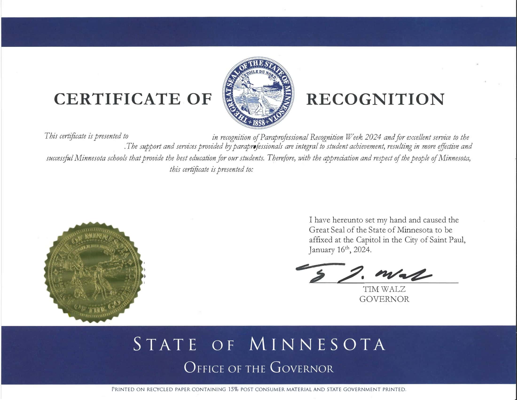 Certificate Of Recognition Doc Certificate Of Recognition Doc