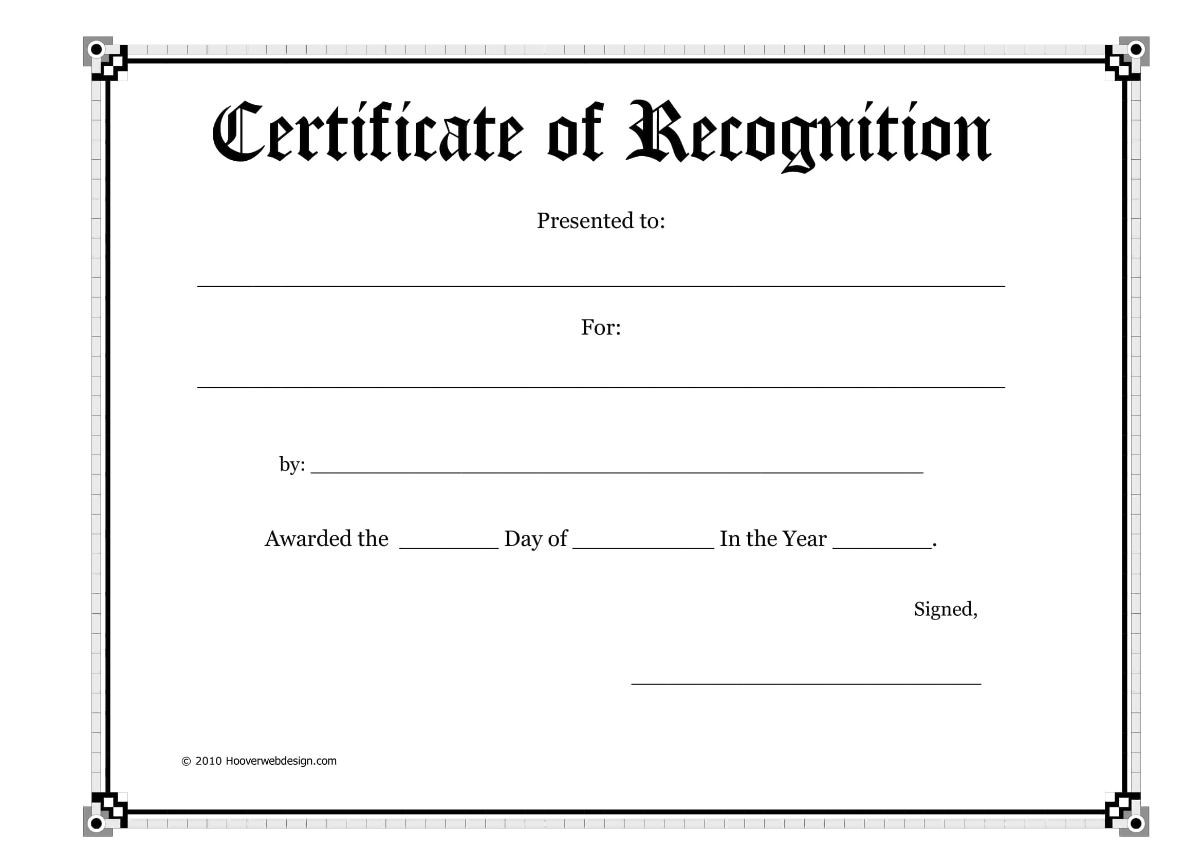 Certificate Of Recognition Download Doc Certificate Of Recognition Download Doc