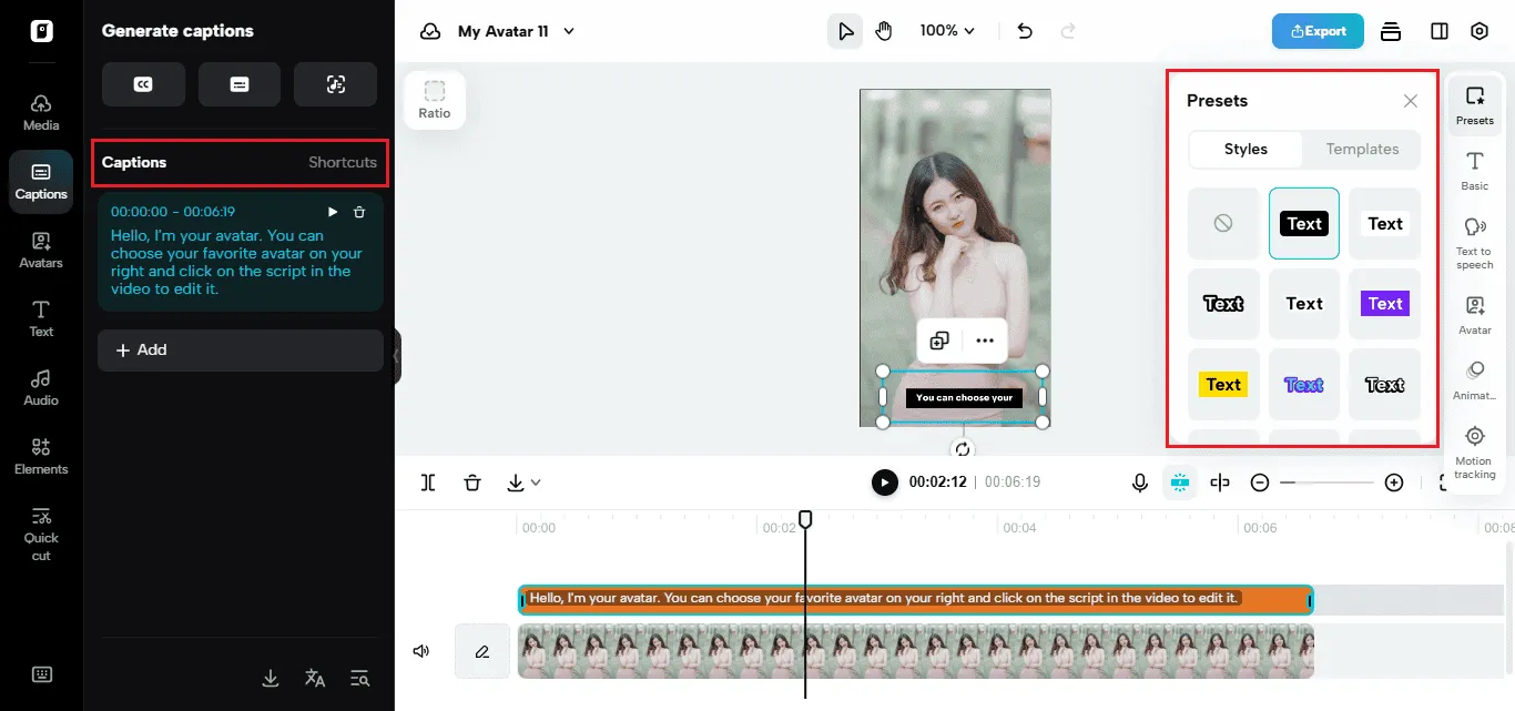 Click Edit script to create your script