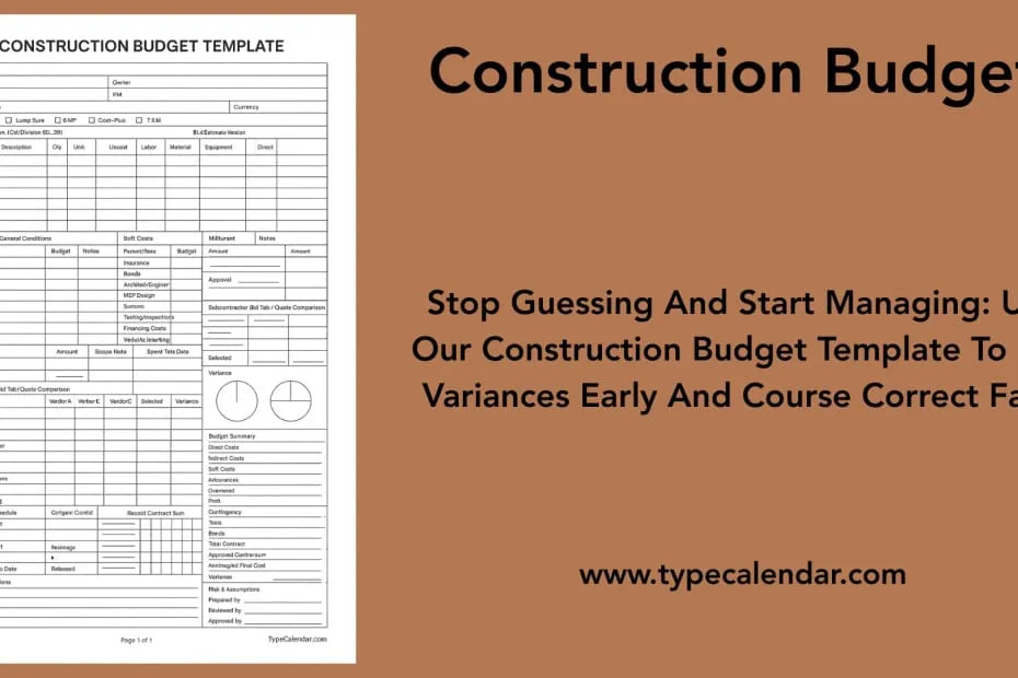 Construction Budget