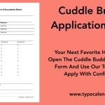 Cuddle Application Form