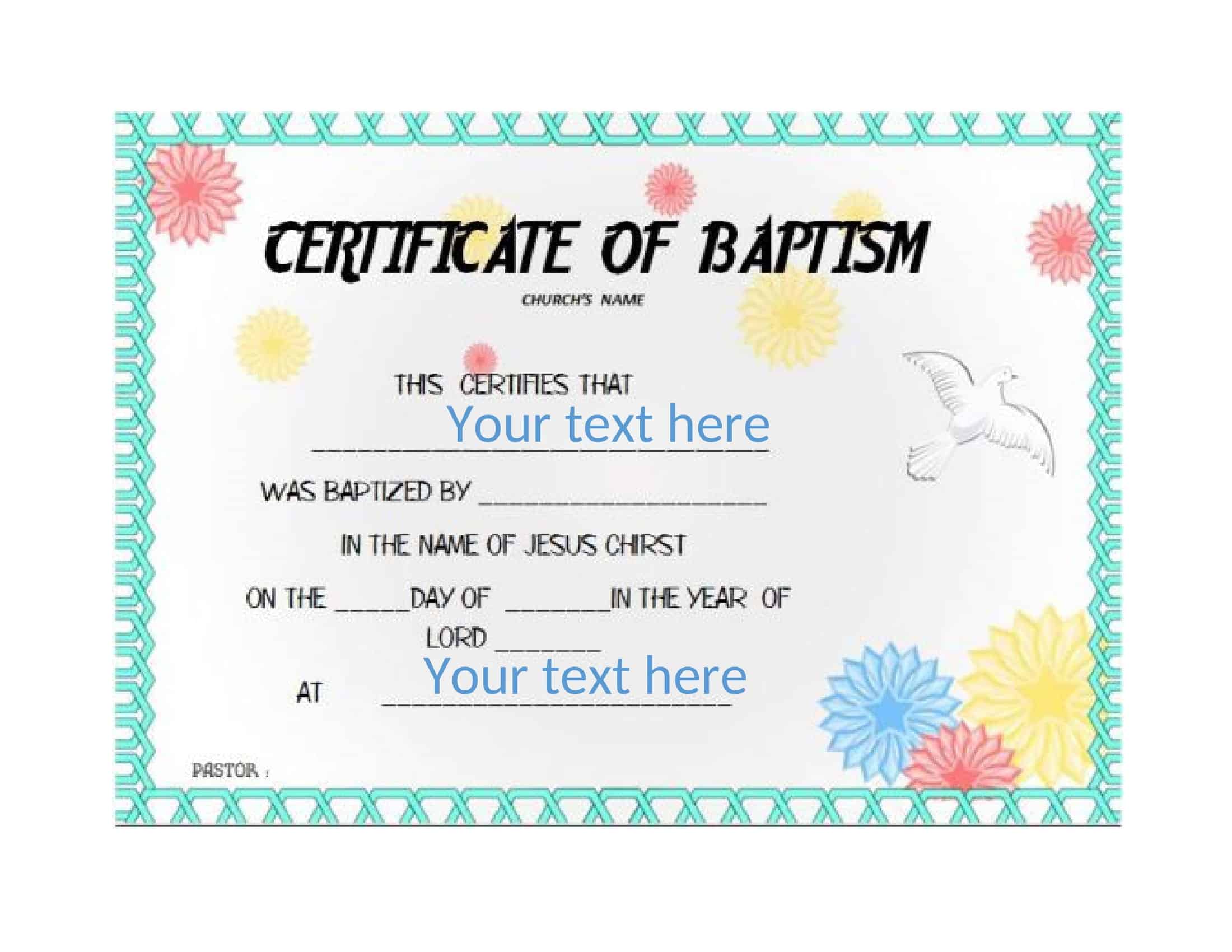 Doc Baby Dedication Certificate Doc Baby Dedication Certificate