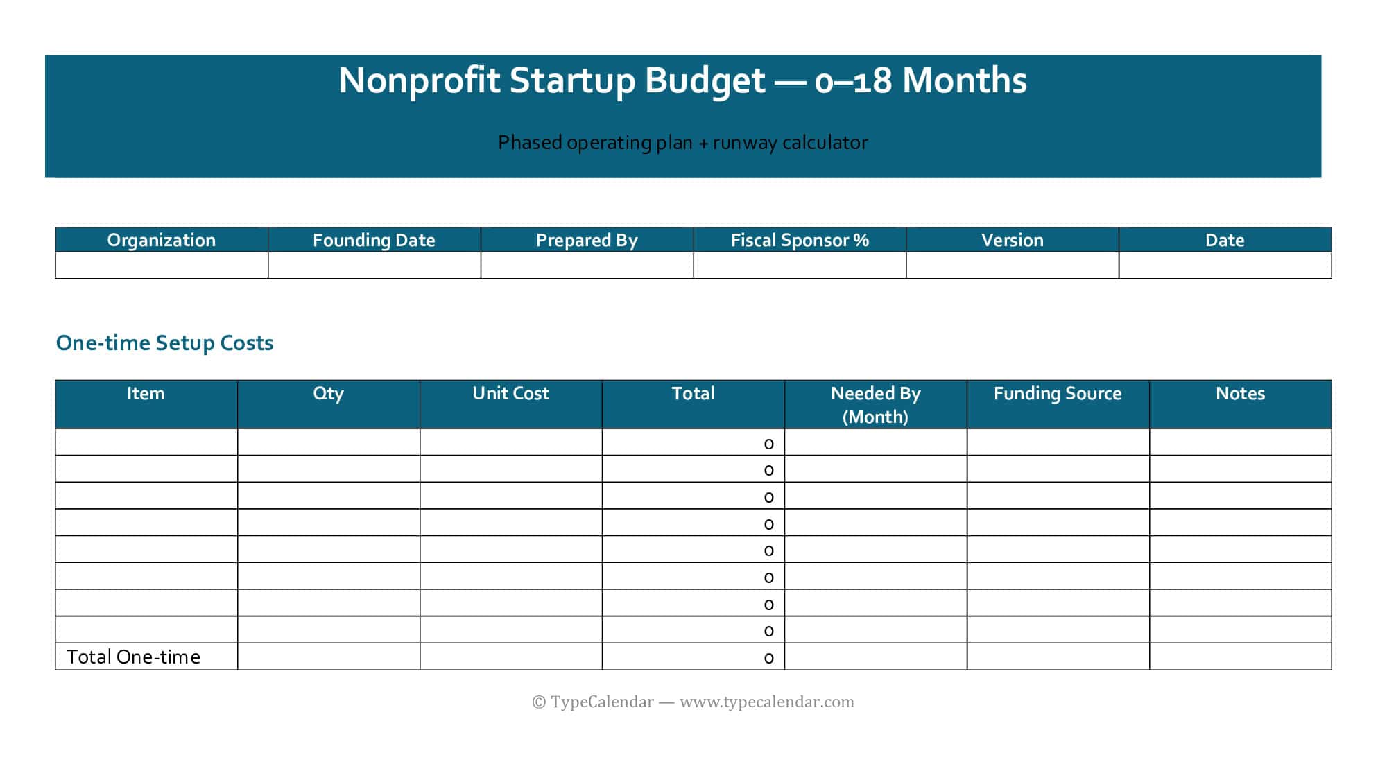 Download Excel Nonprofit Budget Download Excel Nonprofit Budget