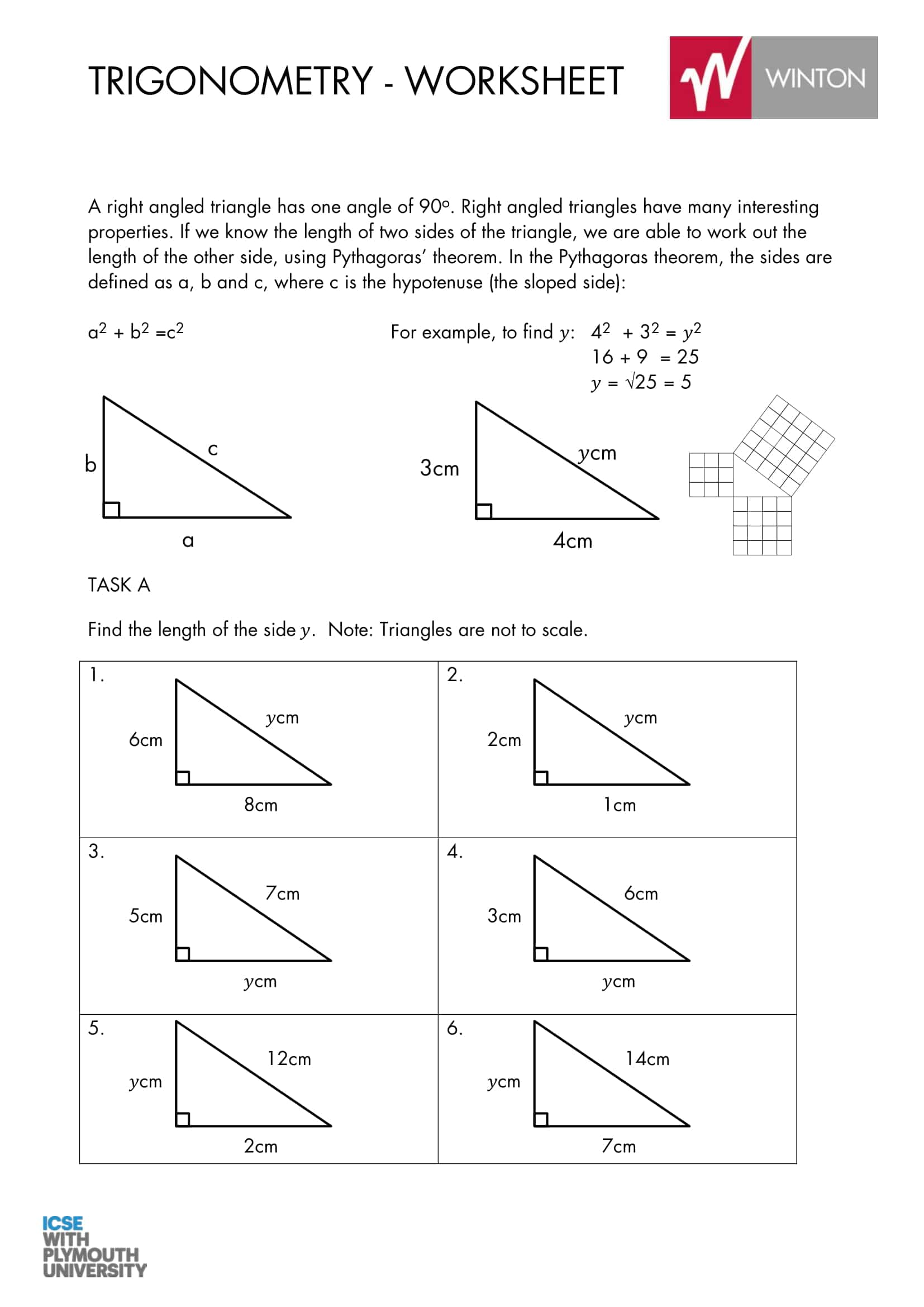 Download Free Pythagorean Theorem Worksheet Download Free Pythagorean Theorem Worksheet