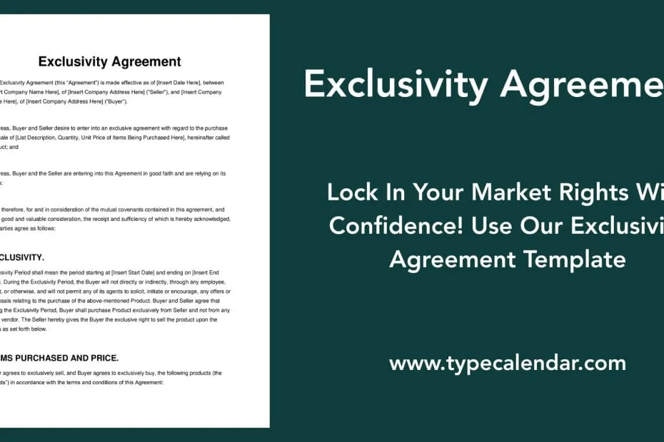 Exclusivity Agreement