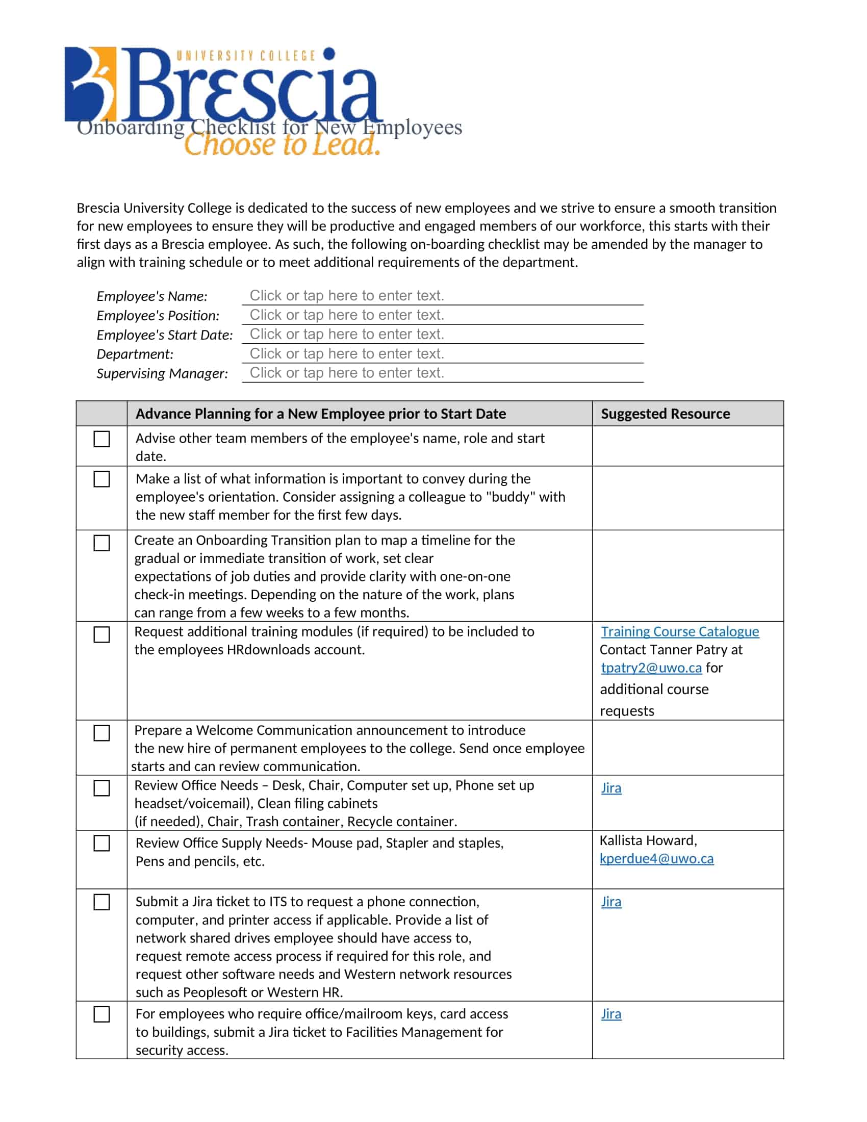 Onboarding Checklist Download Pdf Onboarding Checklist Download Pdf
