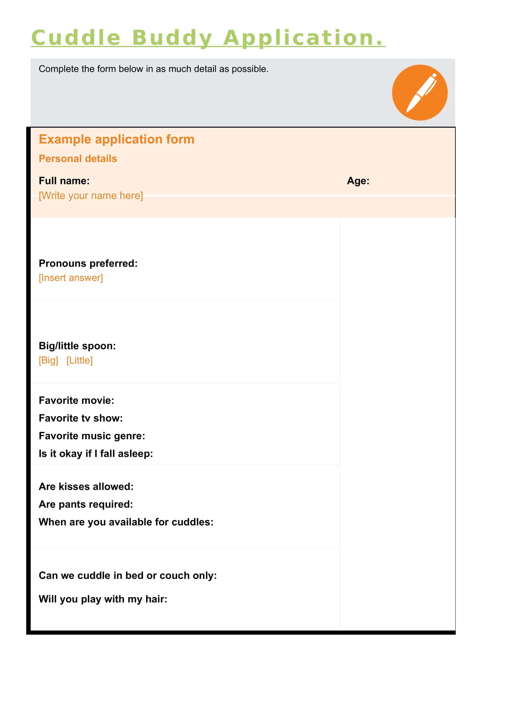 Pdf Cuddle Buddy Application Form Pdf Cuddle Buddy Application Form