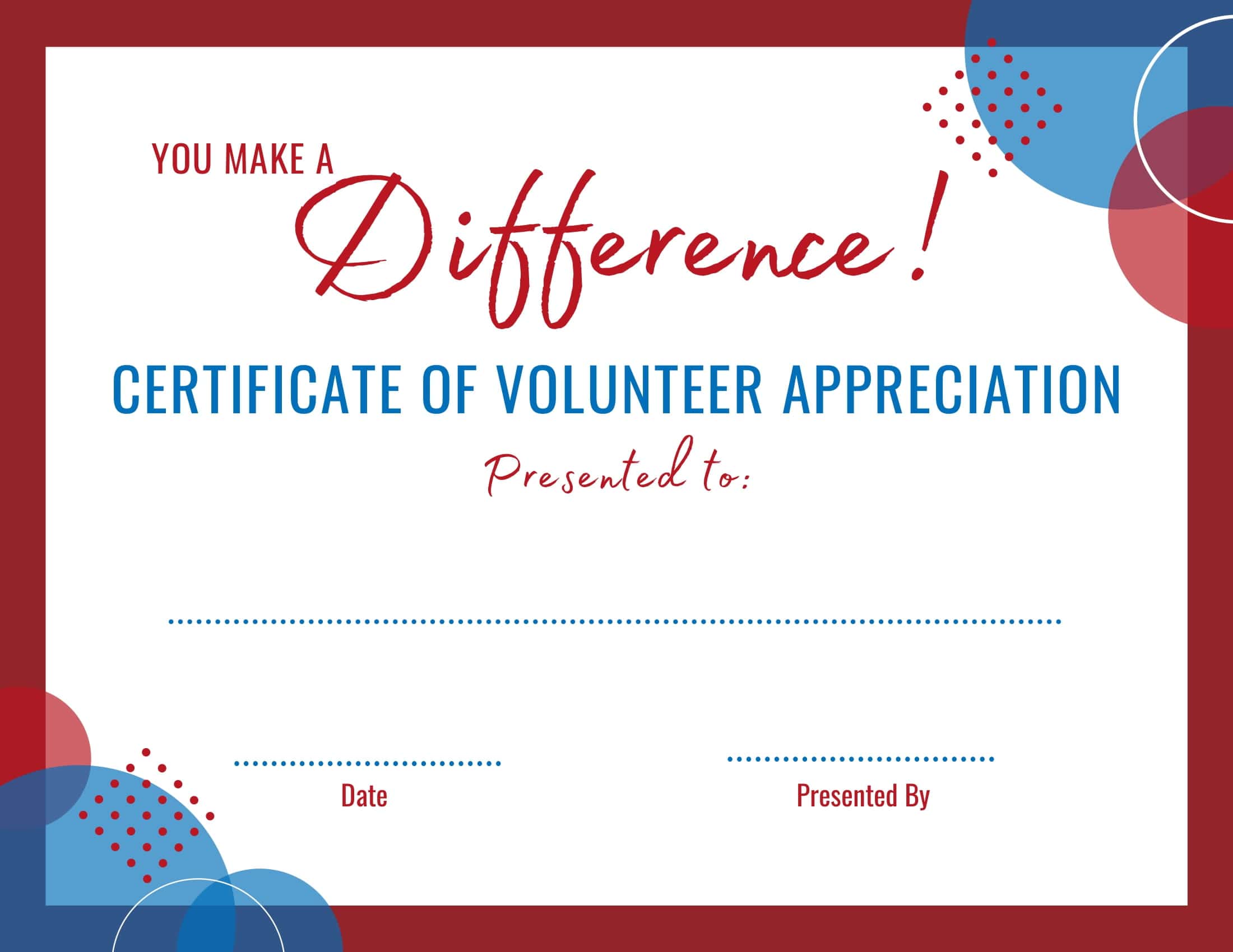 Pdf Template Volunteer Certificate Pdf Template Volunteer Certificate
