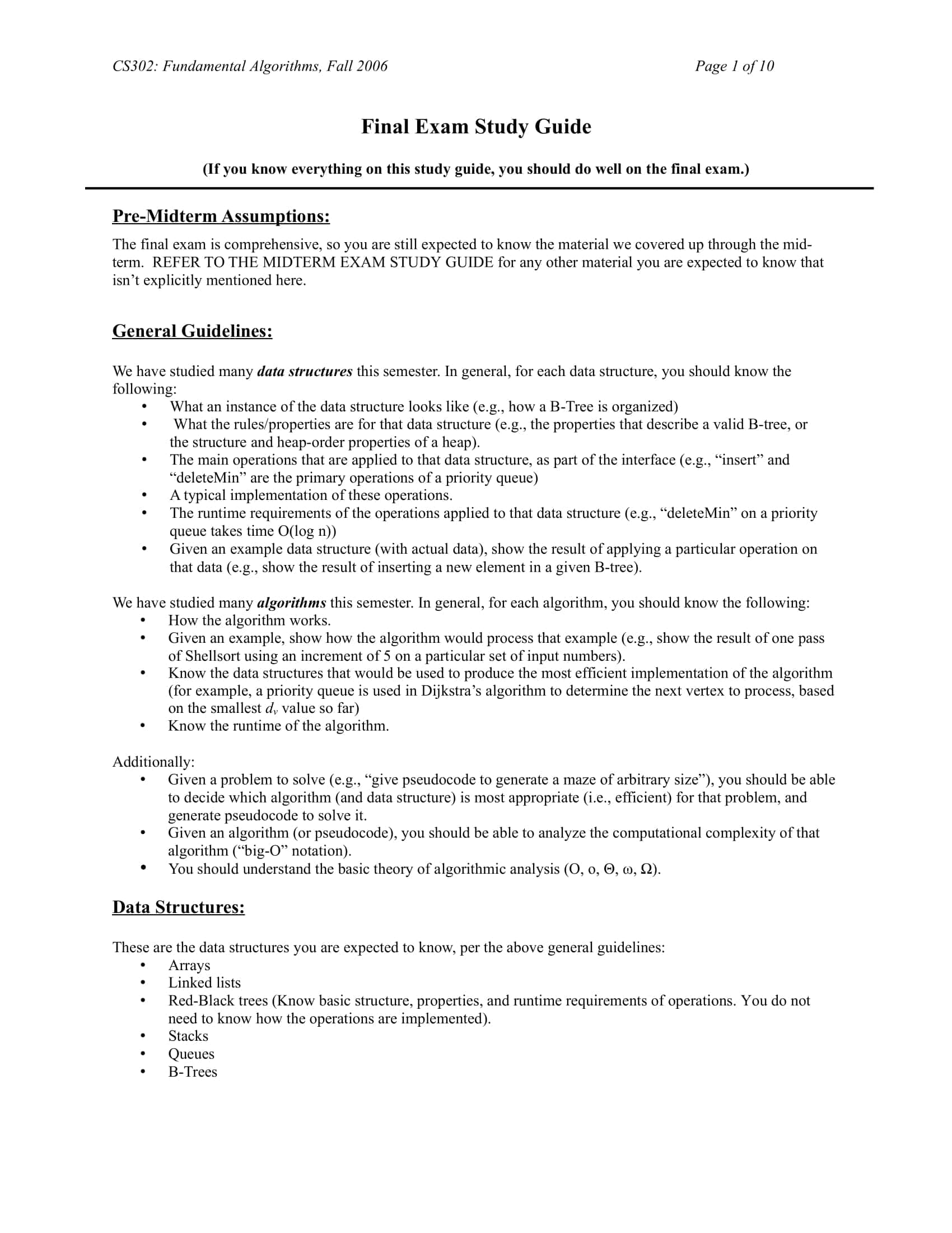 Printable Doc Study Guide Template Printable Doc Study Guide Template