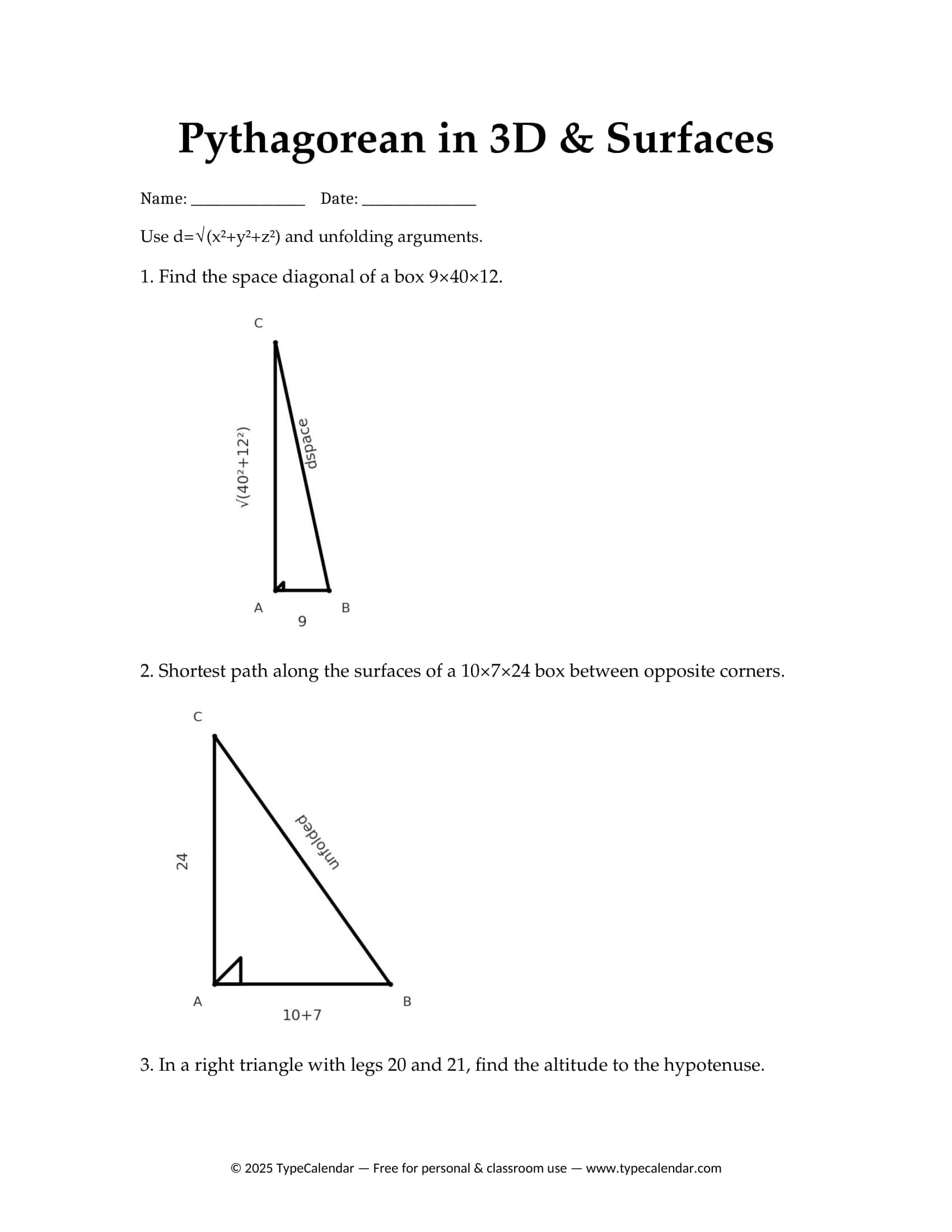 Printable Pdf Pythagorean Theorem Worksheet Printable Pdf Pythagorean Theorem Worksheet