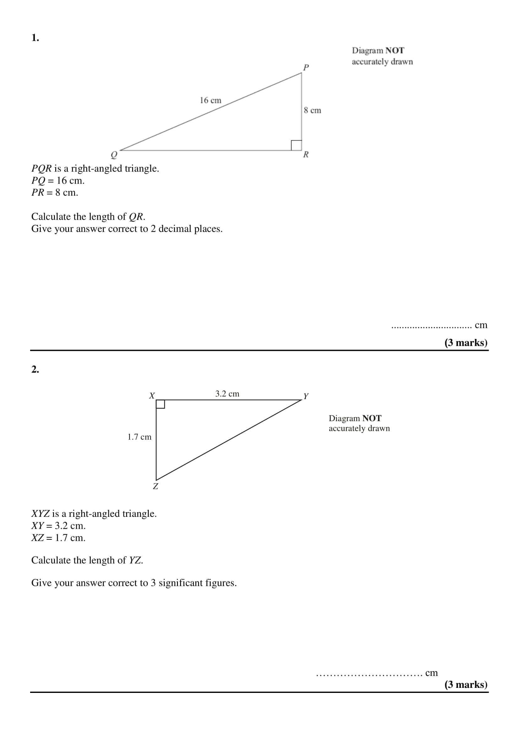 Pythagorean Theorem Worksheets Fillable Pythagorean Theorem Worksheets Fillable