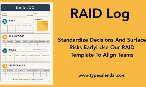 39+ Free RAID Log Templates – Printable & Downloadable [Word, PDF]