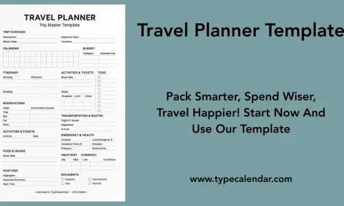 45 Free Printable Travel Planner Templates