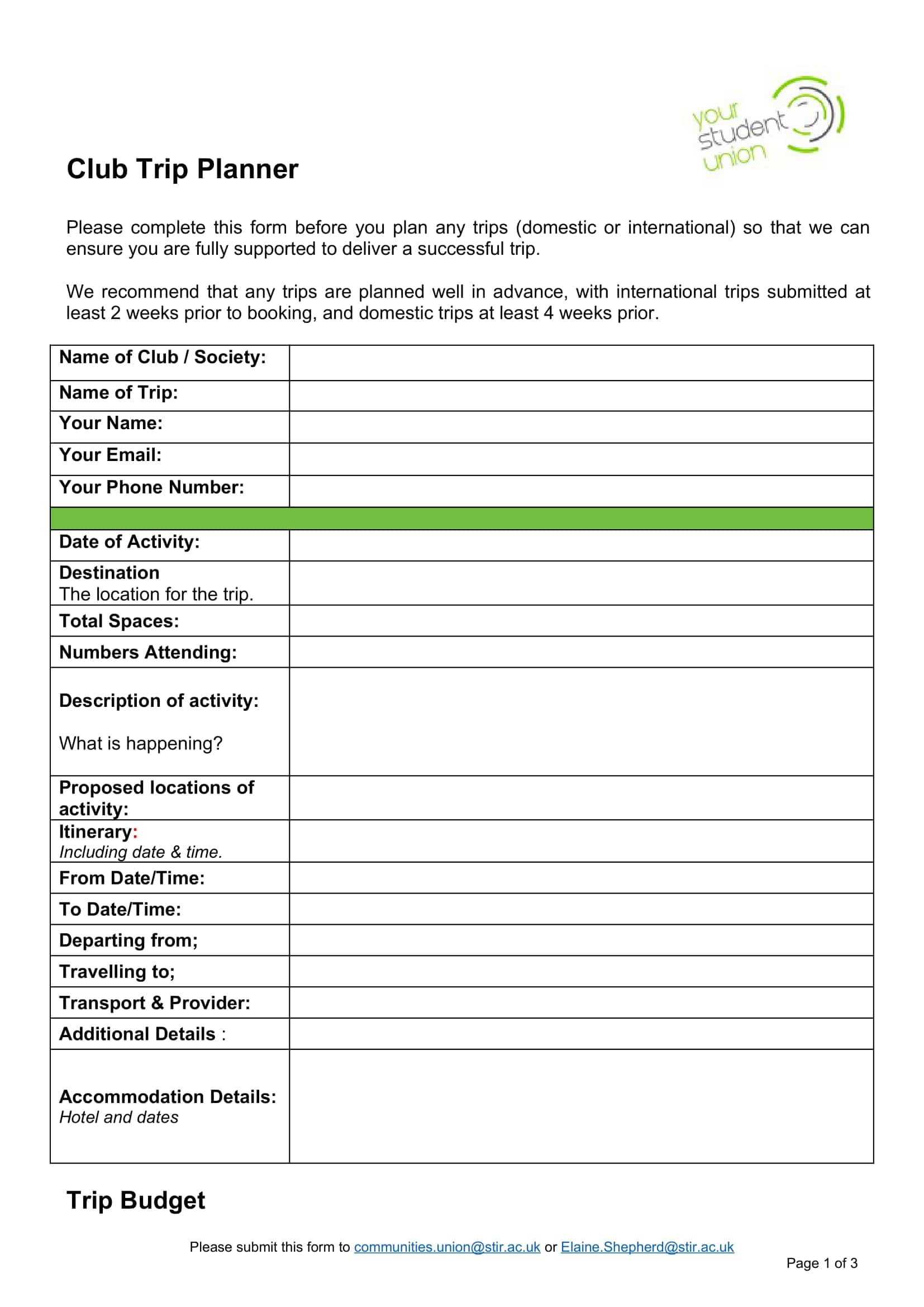 Travel Planner Doc Travel Planner Doc