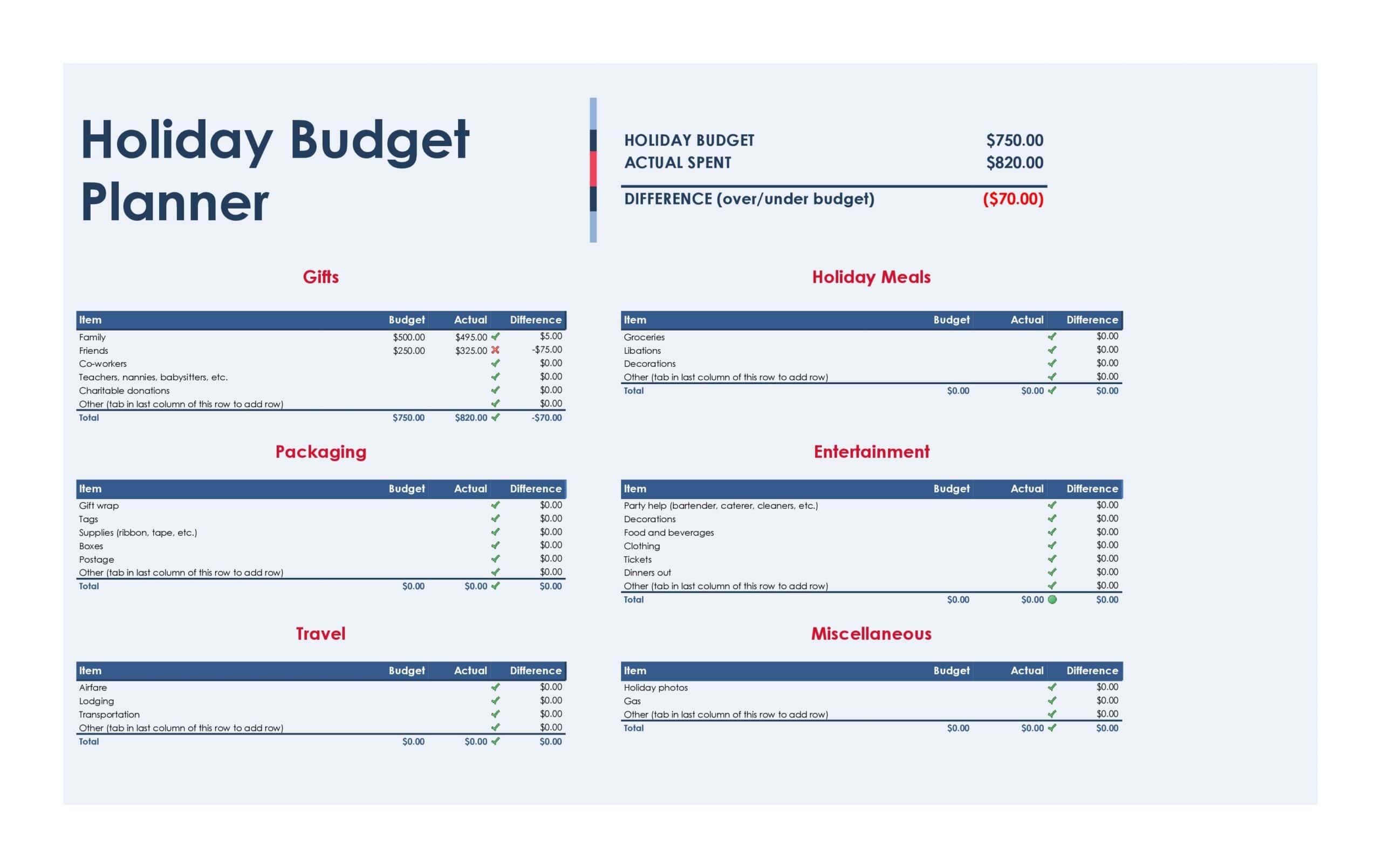 Travel Planner Example Travel Planner Example