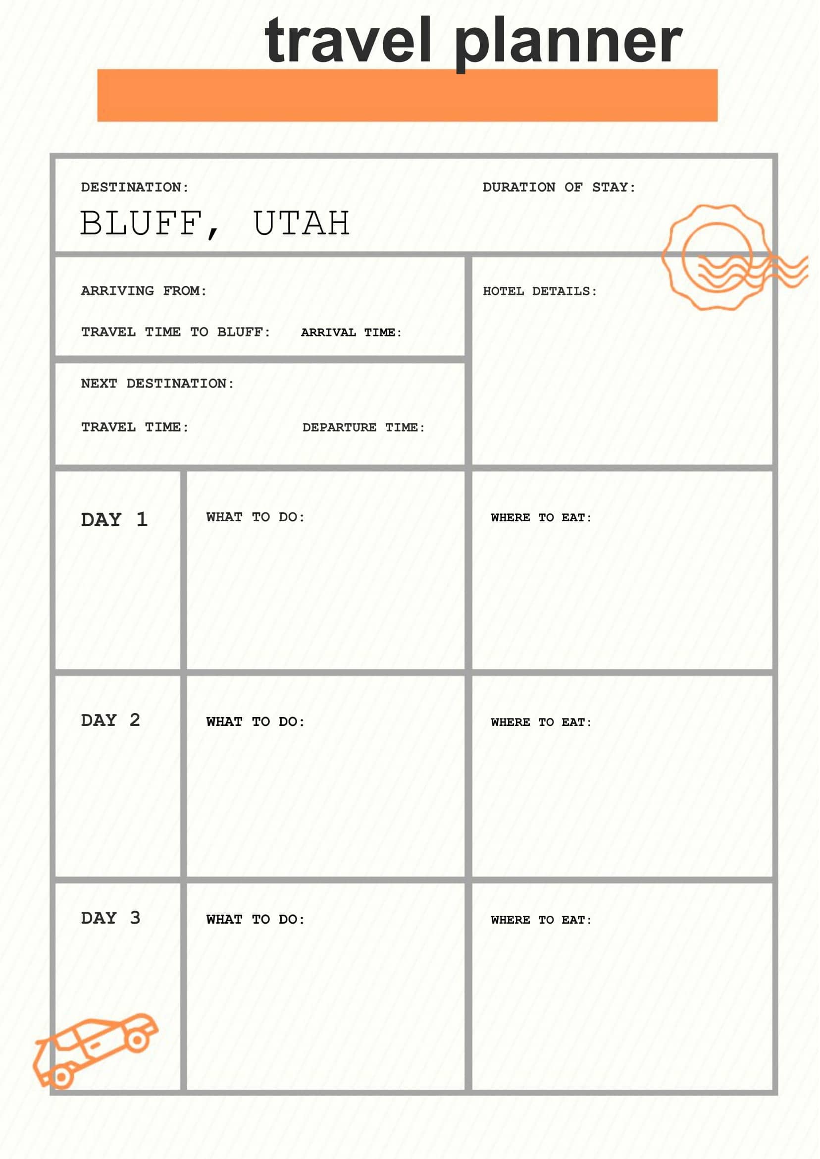 Travel Planner Simple Word Travel Planner Simple Word