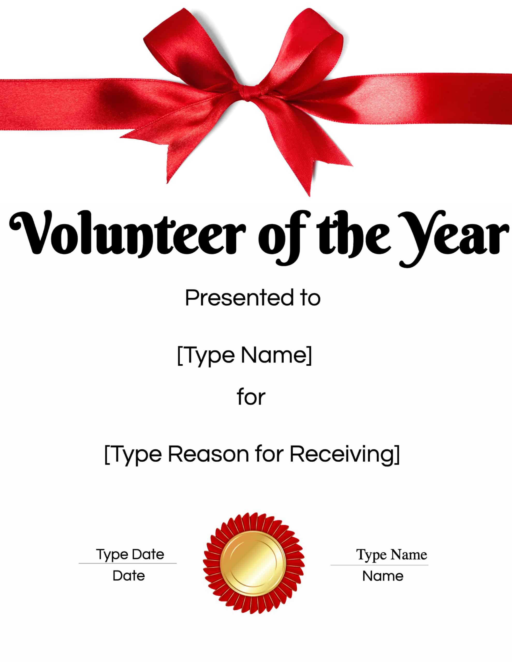 Volunteer Certificate Template Volunteer Certificate Template