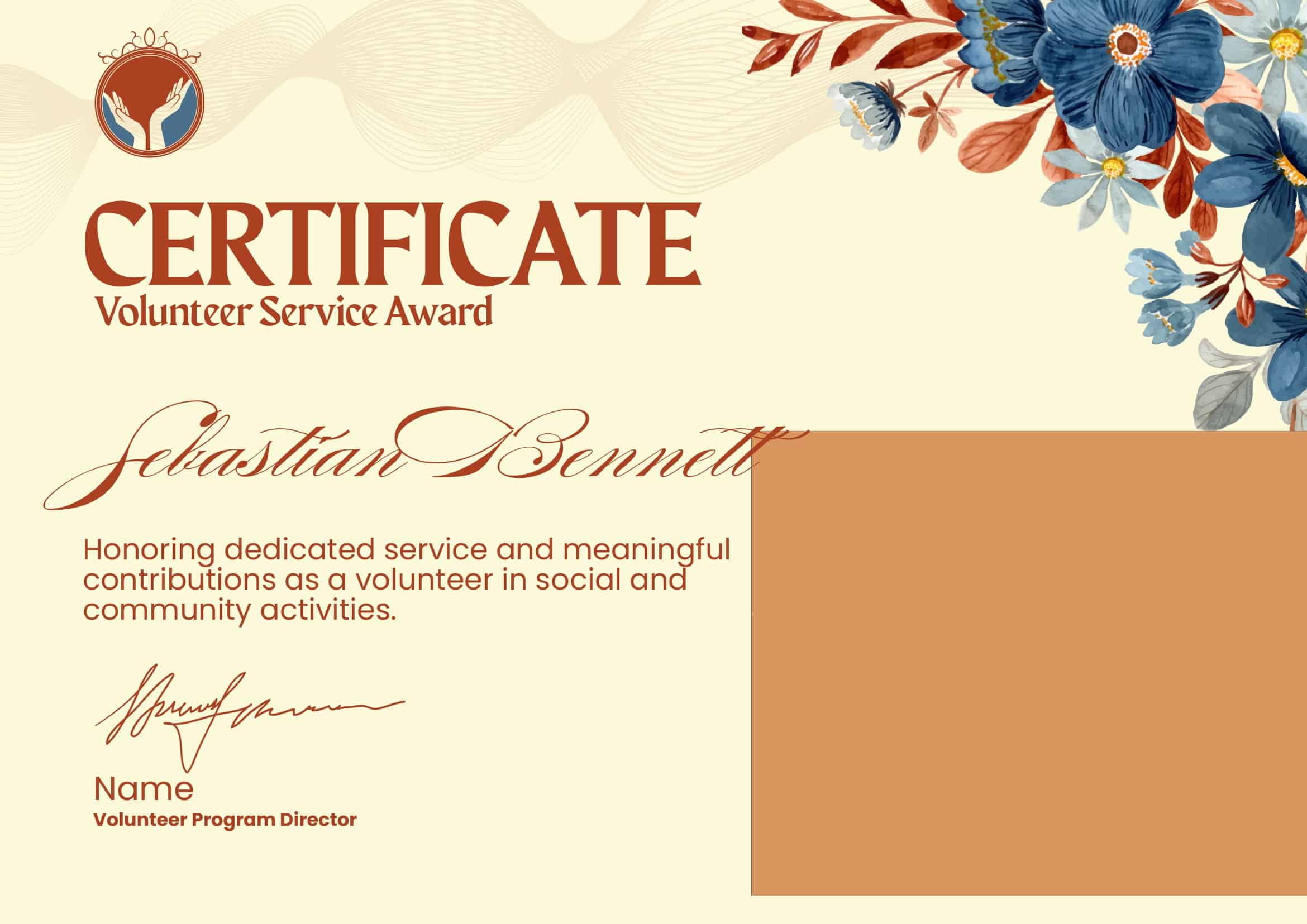 Volunteer Certificate Word Volunteer Certificate Word