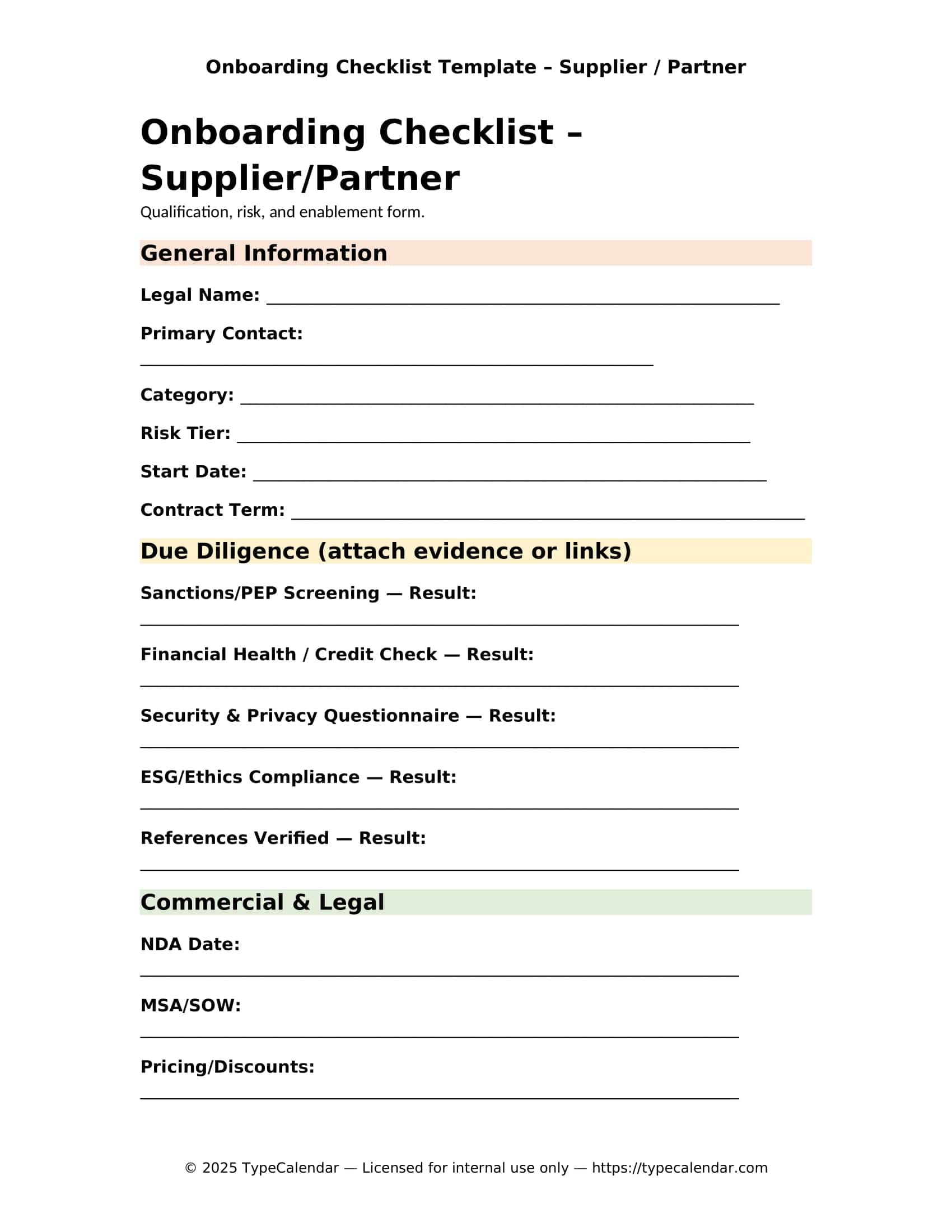 Word Template Onboarding Checklist Word Template Onboarding Checklist