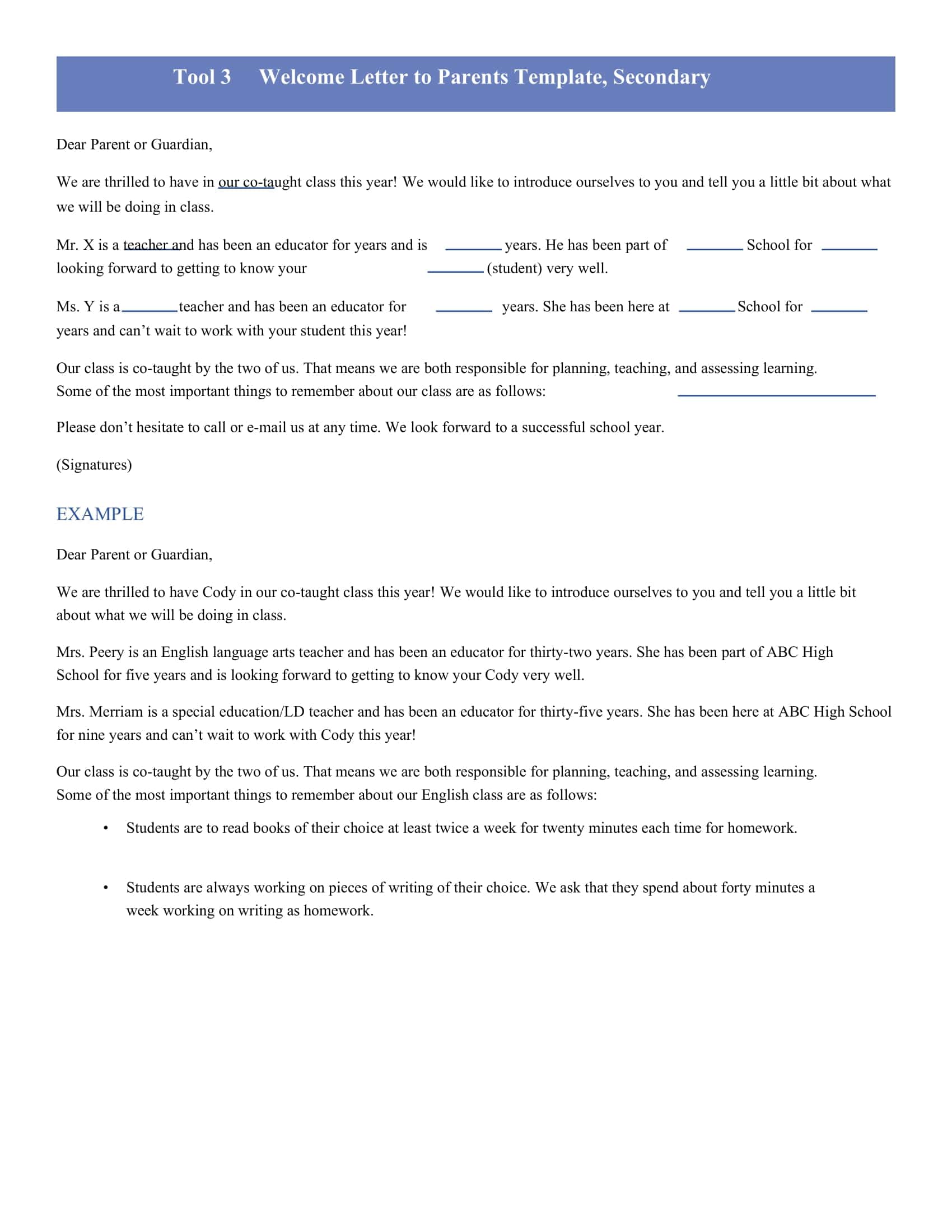 Word Welcome Letter Template Word Welcome Letter Template