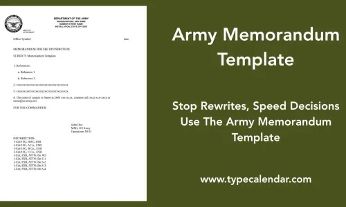 Free Printable Army Memorandum Templates