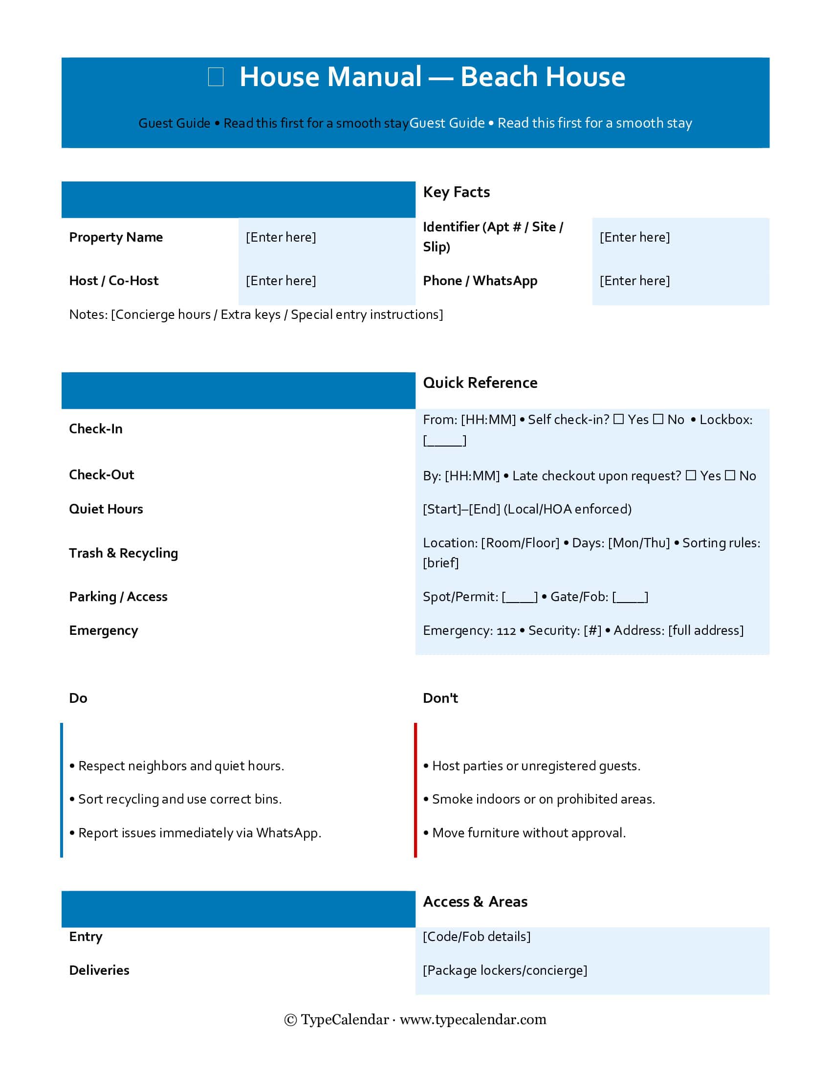 Beach House Airbnb Manual Beach House Airbnb Manual