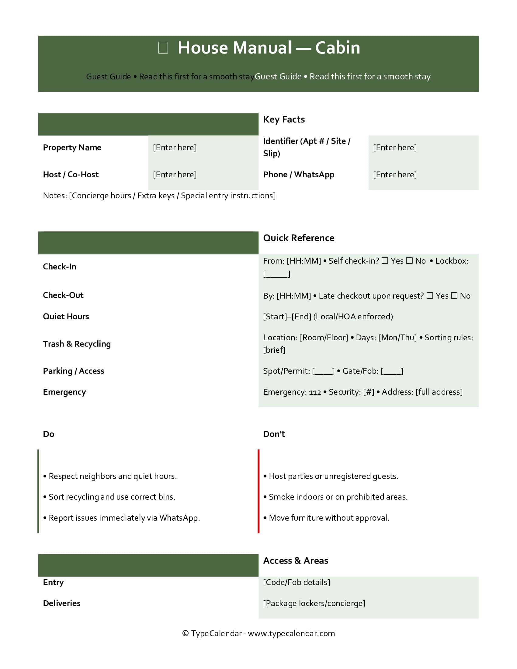 Cabin House Airbnb Manual Cabin House Airbnb Manual