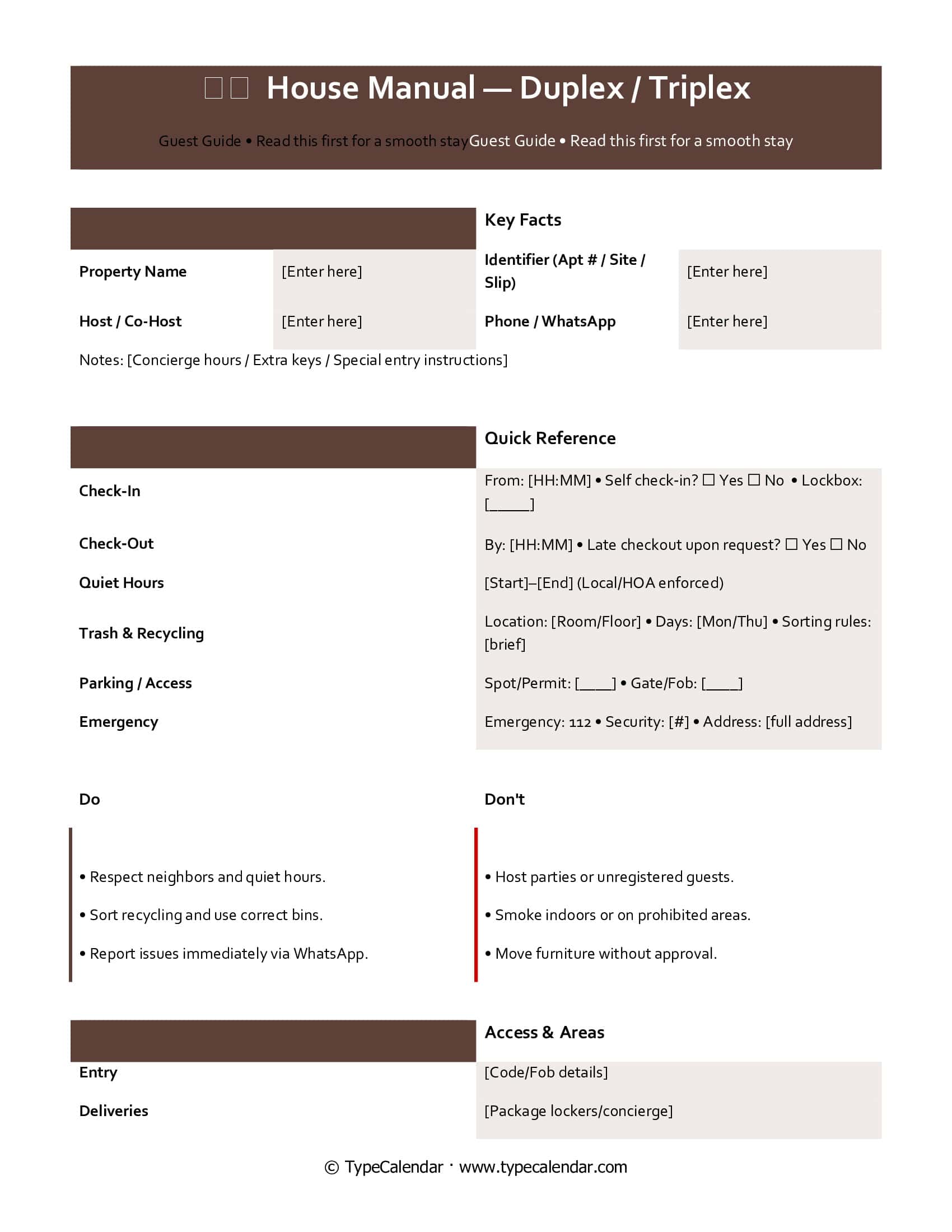 Duplex Triplex Airbnb House Manual Duplex Triplex Airbnb House Manual