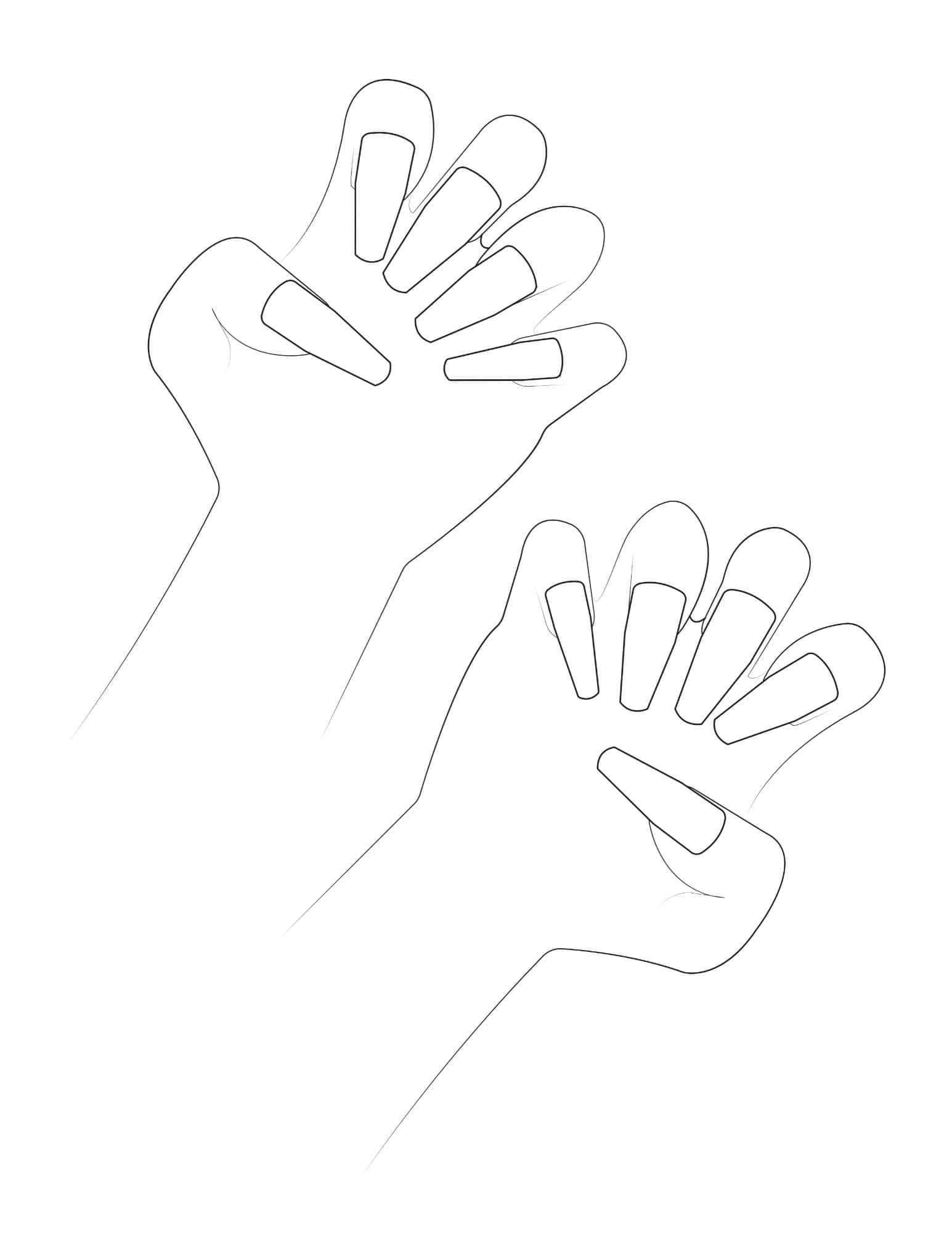 Editable PDF Nail Design Template Editable PDF Nail Design Template