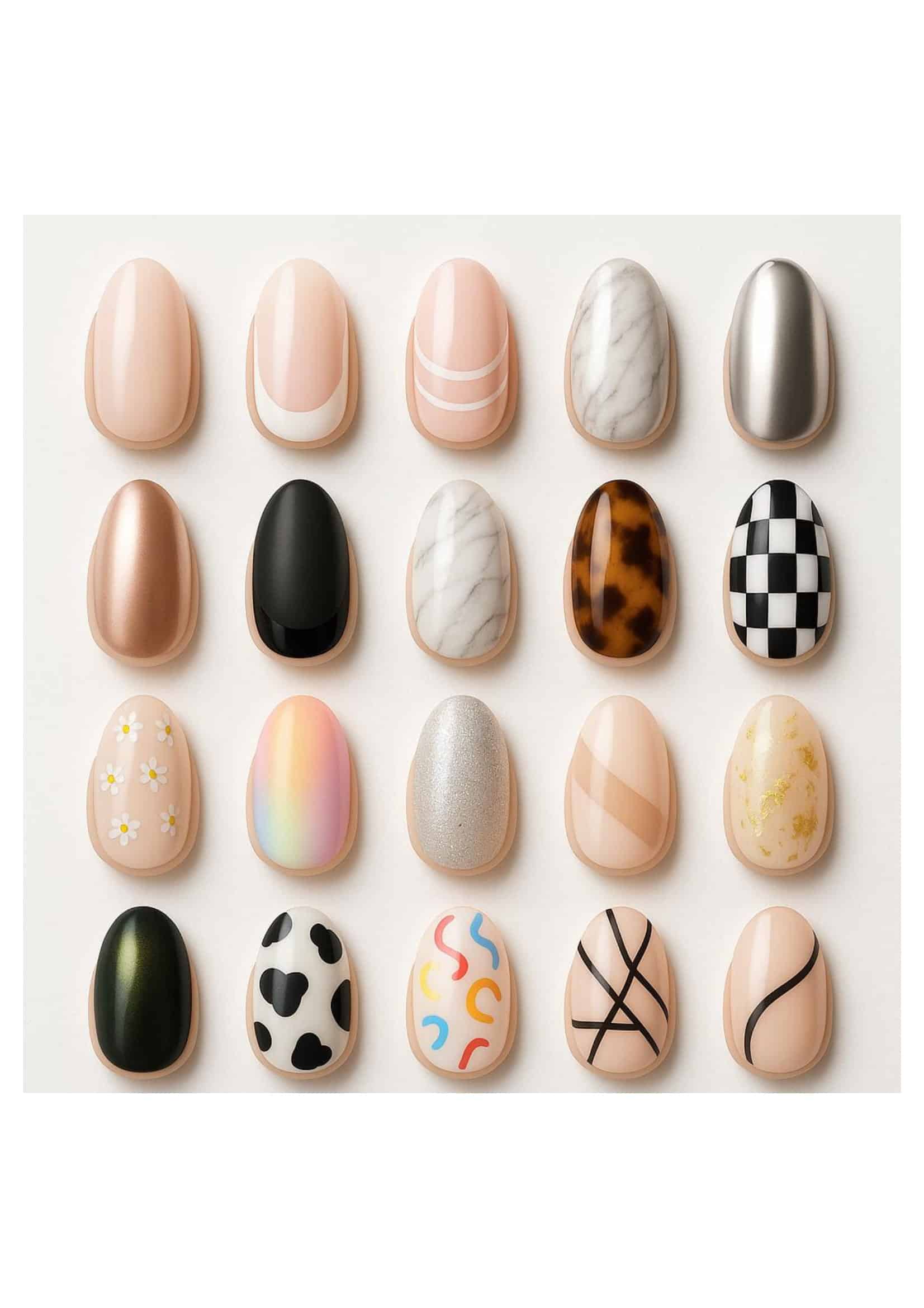 Nail Design Template Black and White PDF Nail Design Template Black and White PDF