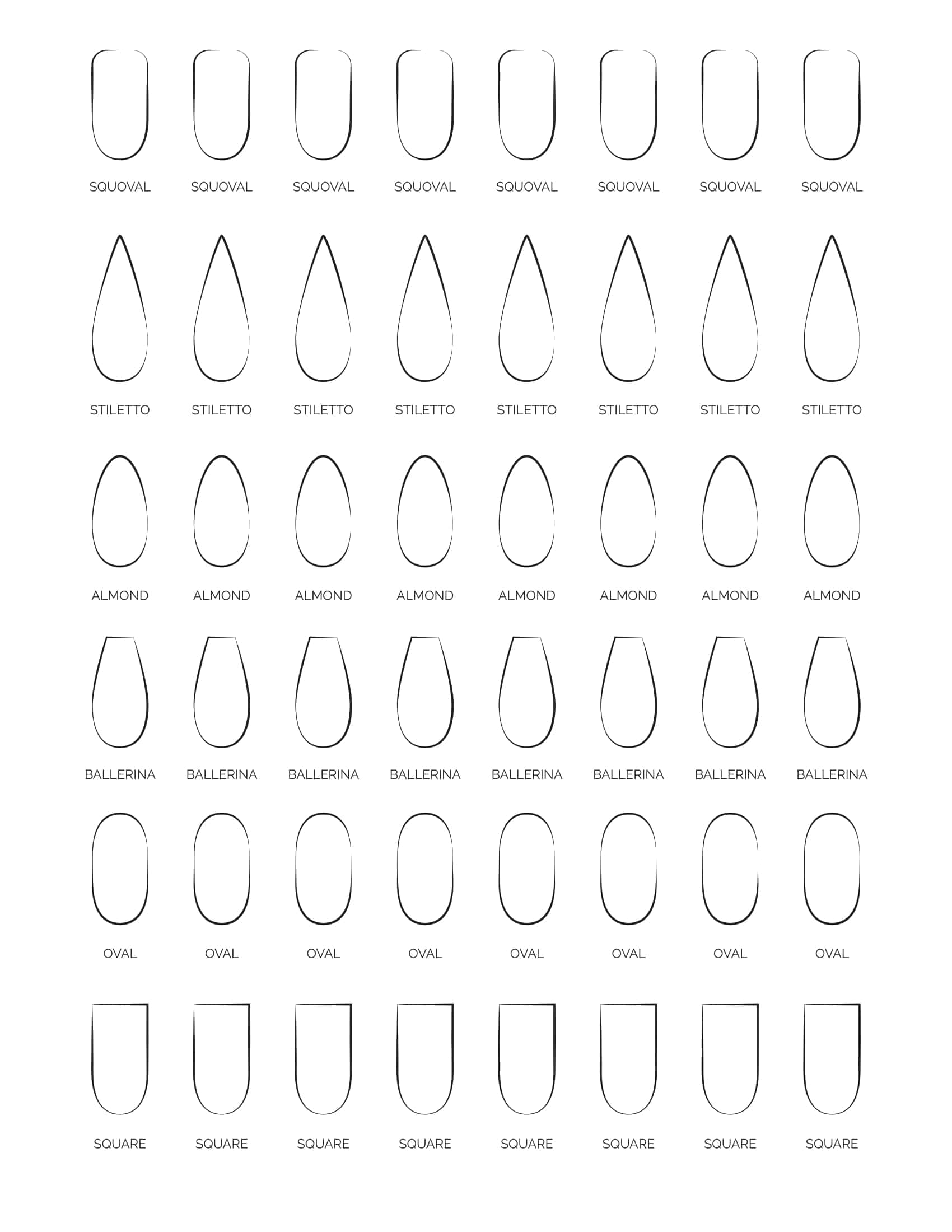 Nail Design Template Blank Word Nail Design Template Blank Word