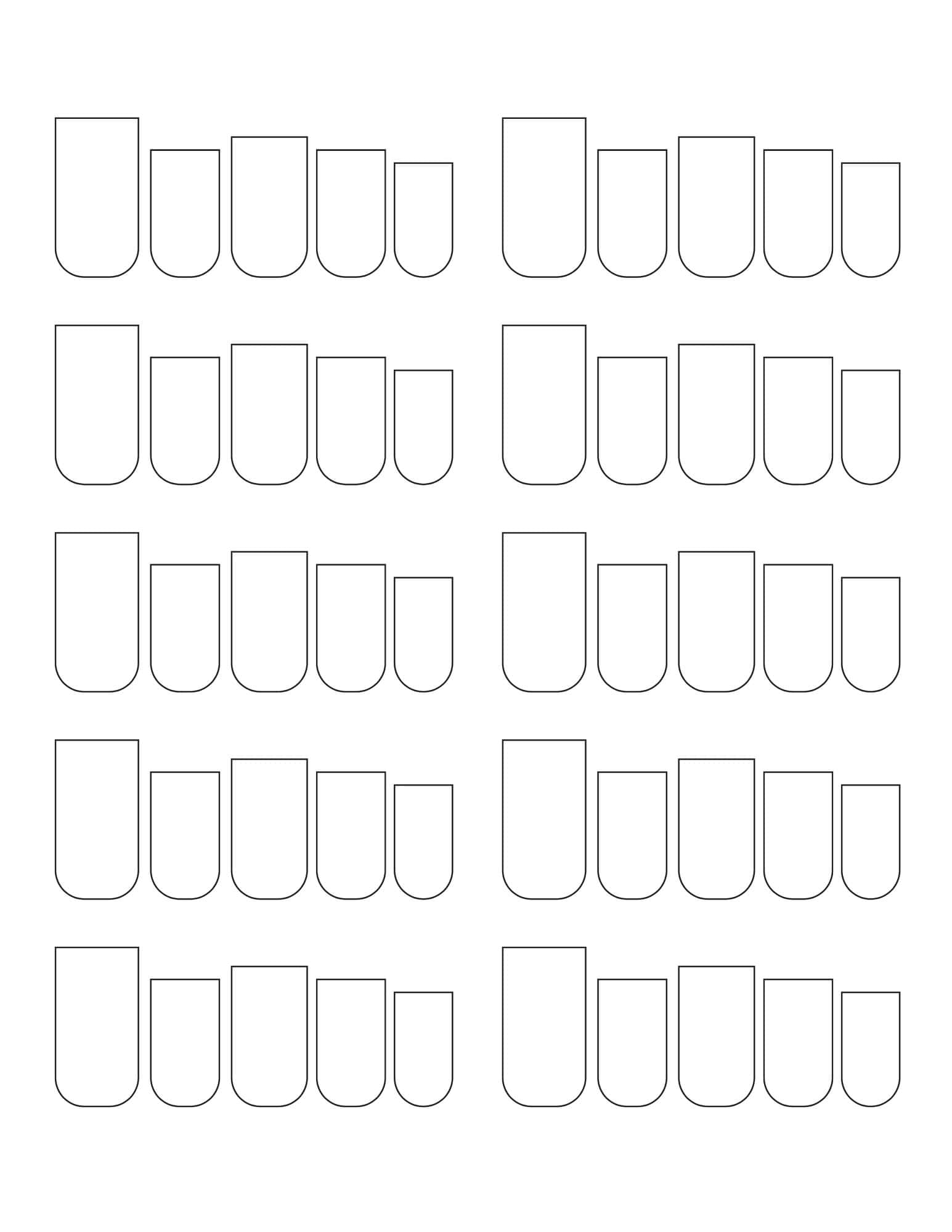 Nail Design Template Empty Nail Design Template Empty
