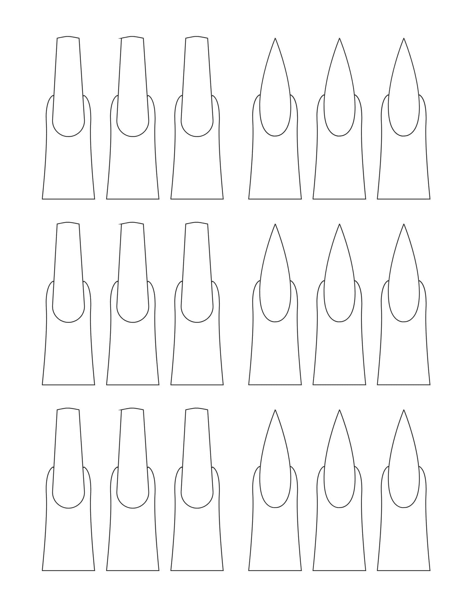 Nail Design Template HD Nail Design Template HD